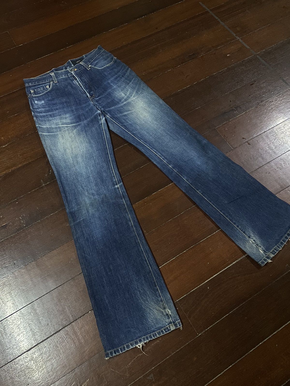 Yohji Yamamoto Vintage INED Homme BY Yohji Yamamoto BOOT CUT Distressed Size US 32 / EU 48 - 2 Thumbnail