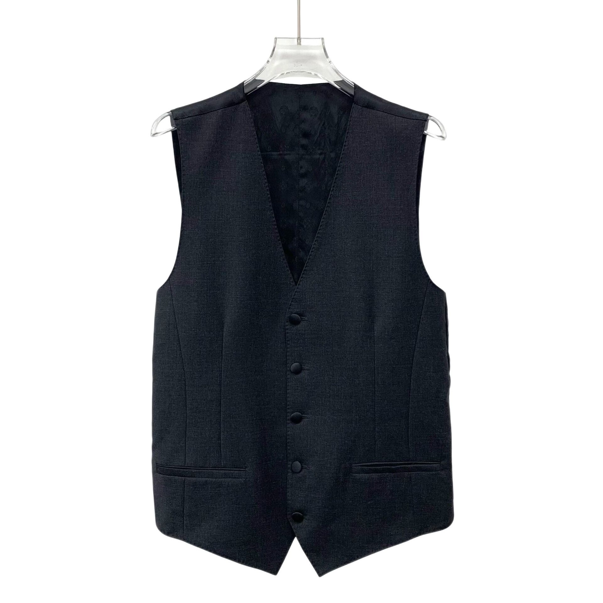 Dolce & Gabbana Dolce & Gabbana Wool V-Neck Vest 34R Size 34R - 1 Thumbnail