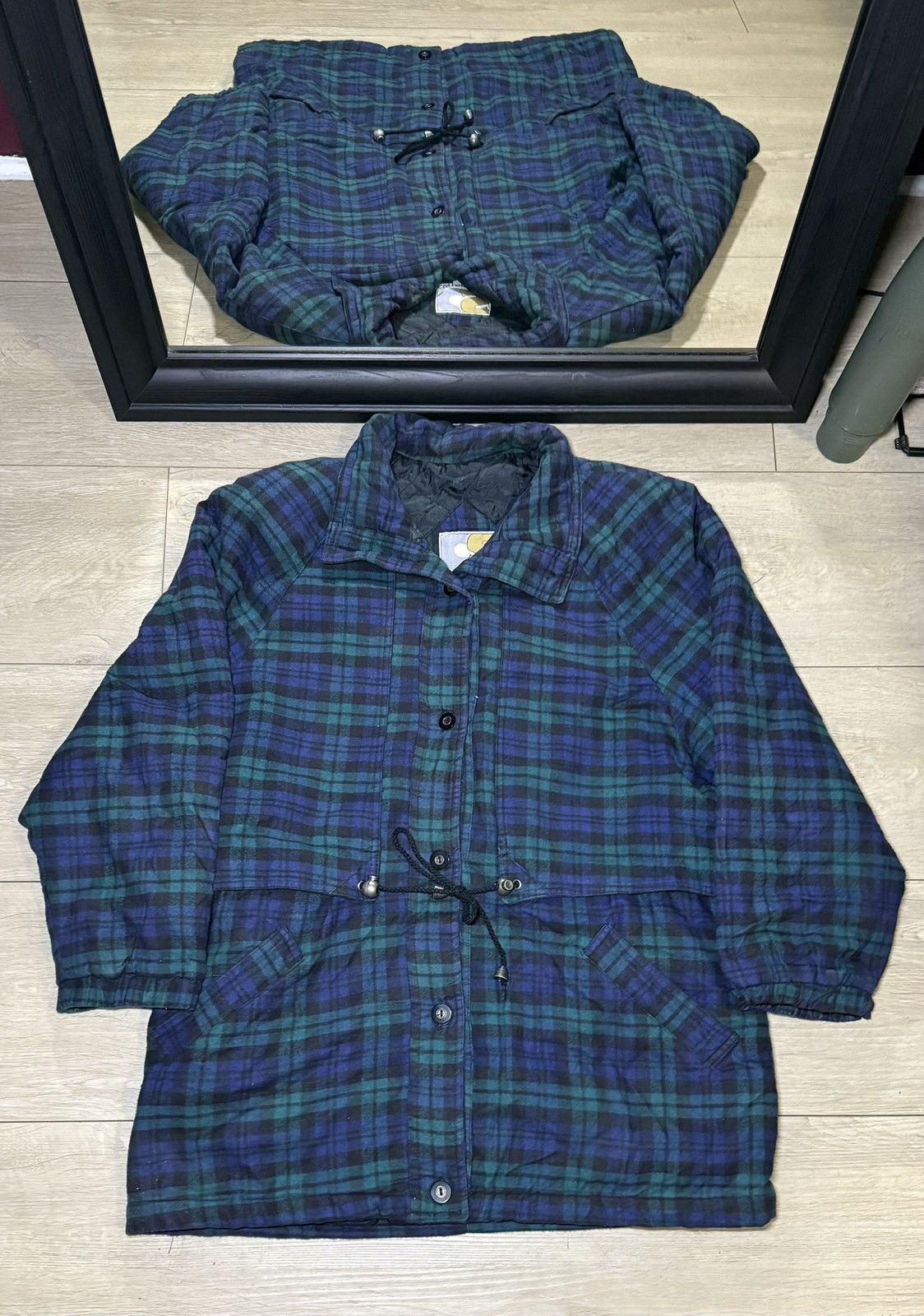 Polo Ralph Lauren Vintage Women’s 2000s Current Seen Plaid Quilted Button Up Size M / US 6-8 / IT 42-44 - 1 Thumbnail