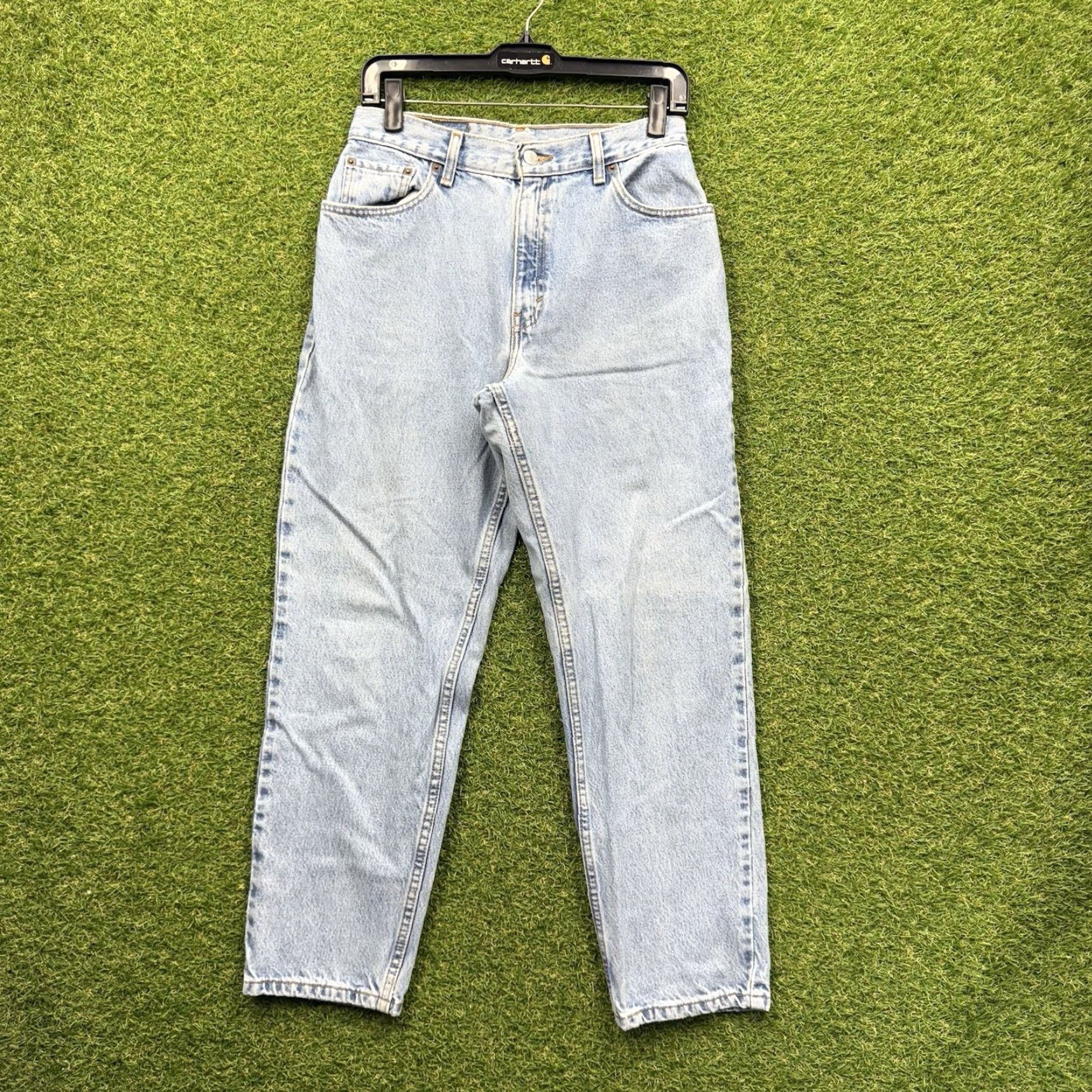 Levi's VINTAGE Levi's 550 Jeans Womens 10 Light Wash Tapered Blue 90s USA Size 32" / US 10 / IT 46 - 2 Thumbnail
