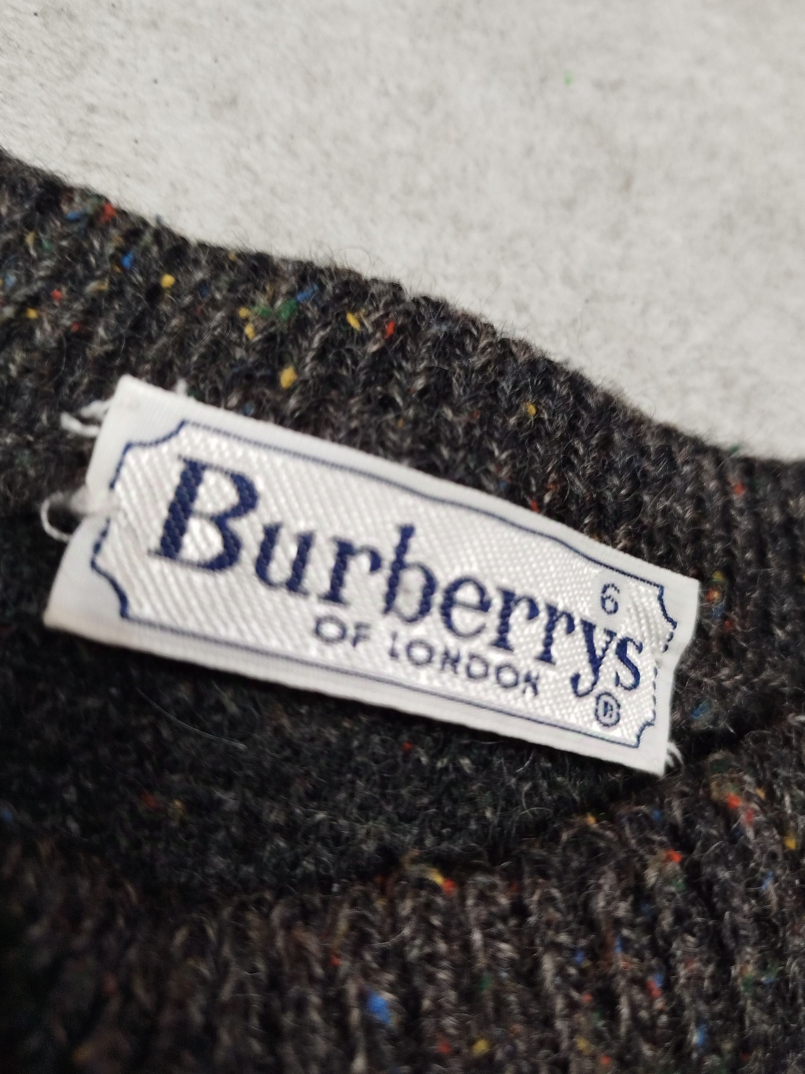 Burberry × Designer × Japanese Brand Vintage 90s Burberry wool knitted chunky geometric sweater Size US L / EU 52-54 / 3 - 6 Thumbnail