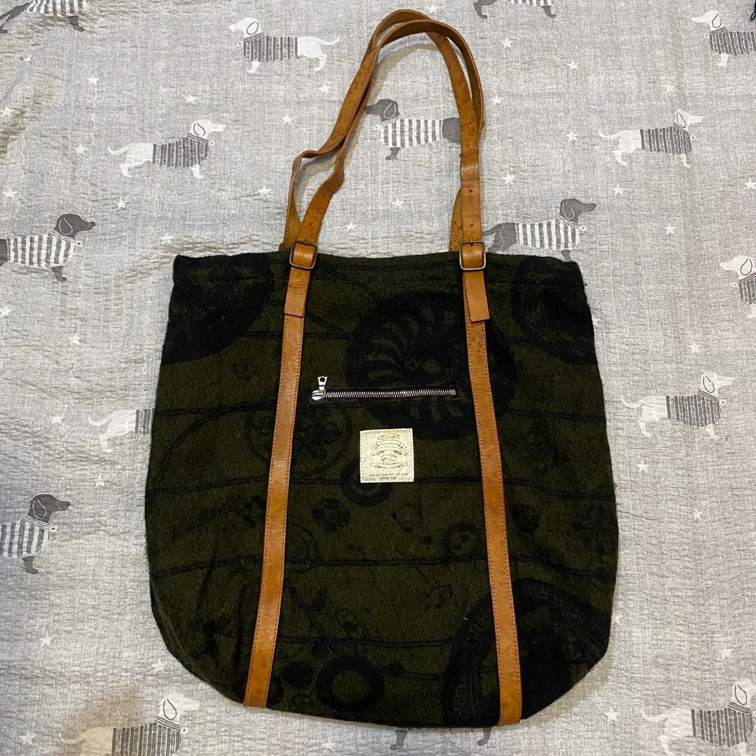 Japanese Brand Sun Sex See Bye Stof Wool Tote Bag Size ONE SIZE - 1 Thumbnail
