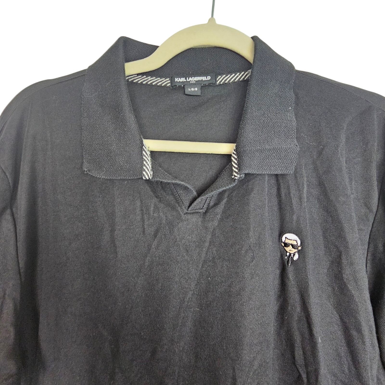 Karl Lagerfeld Karl Lagerfeld Mens Polo Shirt L Classic Minimalist Stretch Size US L / EU 52-54 / 3 - 2 Thumbnail
