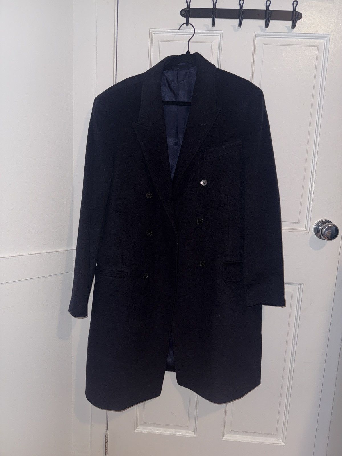 J.Crew Double-breasted peak lapel coat in wool cashmere blend Size US XL / EU 56 / 4 - 3 Thumbnail