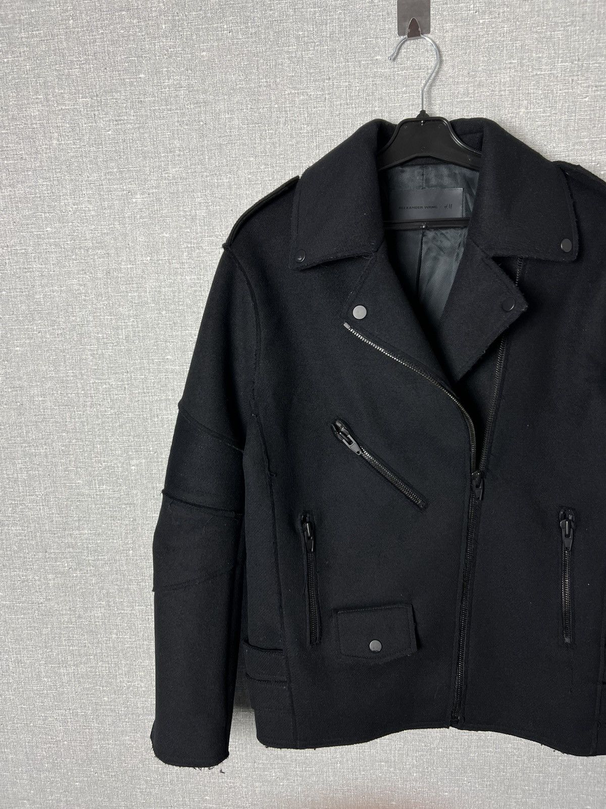 Alexander Wang × H&M Alexander Wang x H&M Runway Biker Wool Jacket Coat Size S / US 4 / IT 40 - 4 Thumbnail