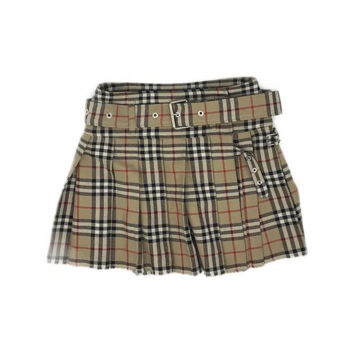 Burberry Burberry Plaid Pleated Skirt for Women 0079 Size 22" - 1 Thumbnail