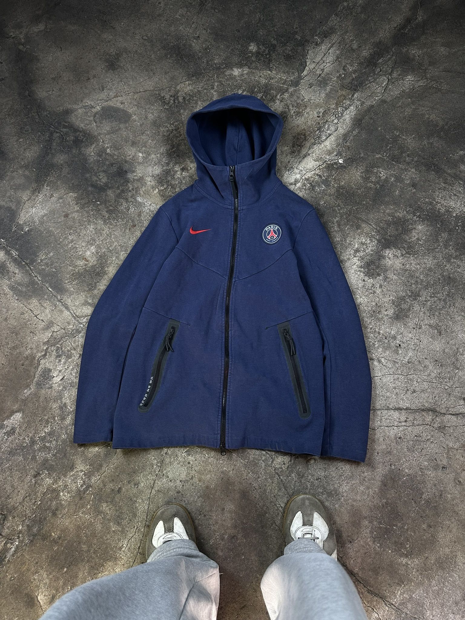 関税込★Nike Jordan× PSG TECH FLEECE フーディーパーカー 人気話題コラボ！Nike Jordan x PSG Full-Zip Fleece Hoodie