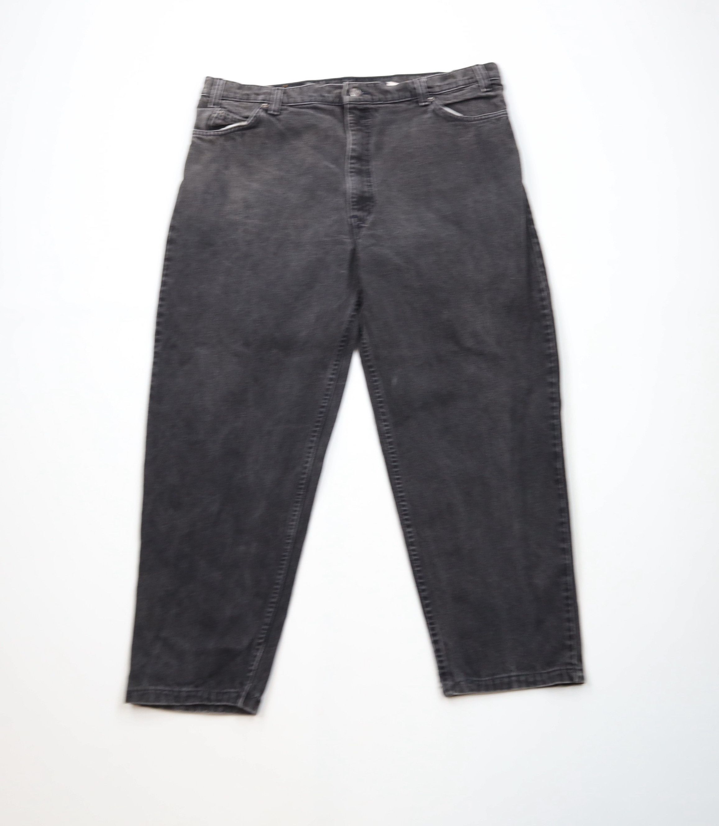 Levi's × Vintage Vintage 90s Levis 550 Orange Tab Tapered Leg Jeans Black USA Size US 40 / EU 56 - 1 Thumbnail