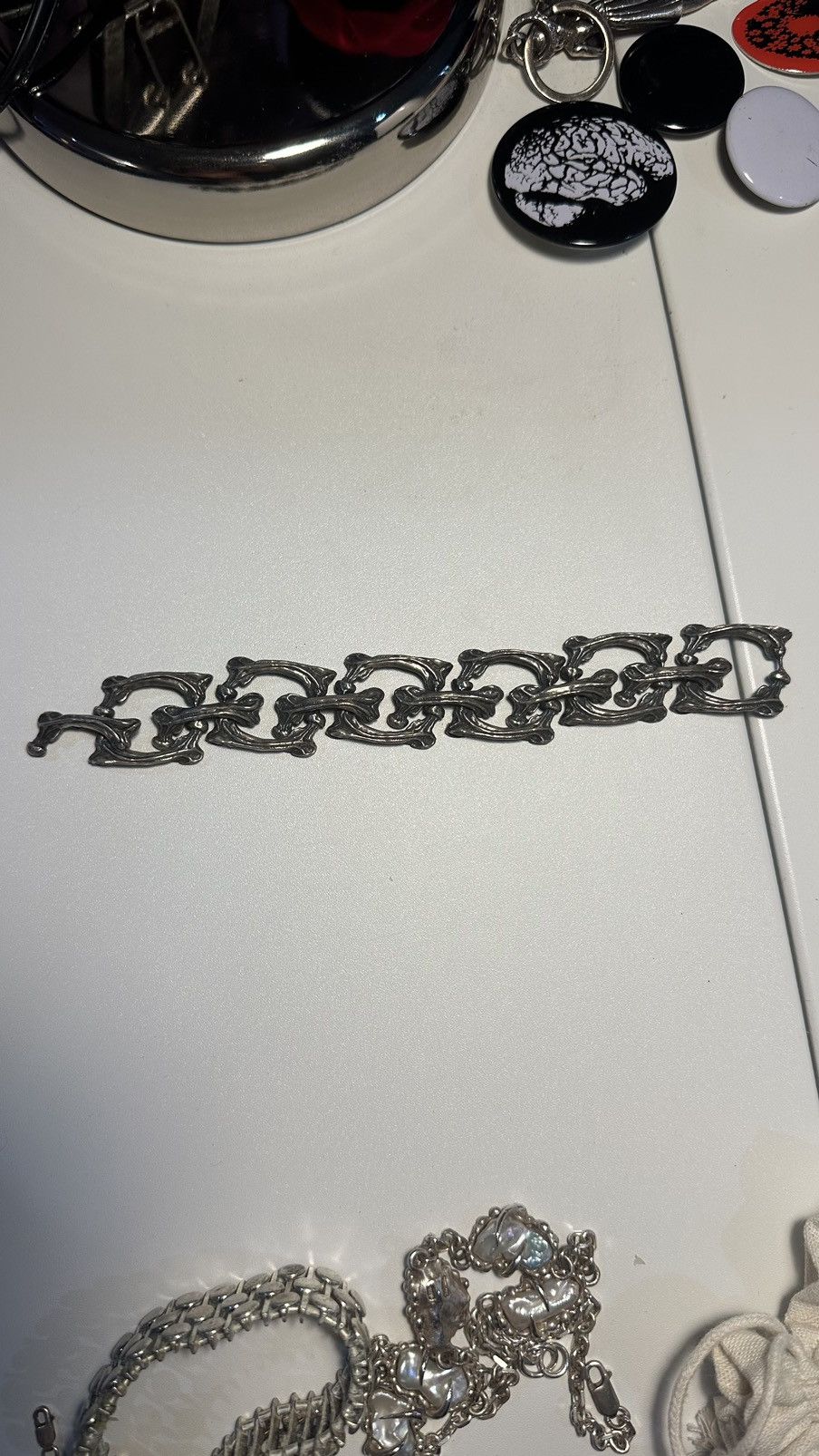 Japanese Vintage Silver Bone bracelet