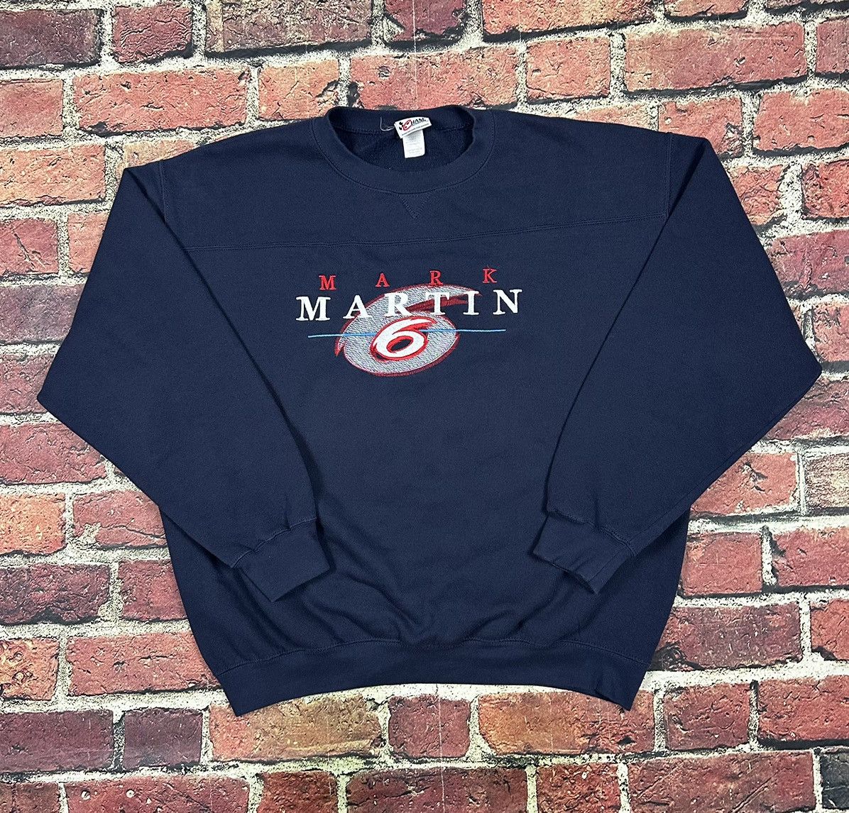 Chase Authentics Vintage Chase Authentics Nascar Sweatshirt Mark Martin #6 Size US XL / EU 56 / 4 - 1 Thumbnail