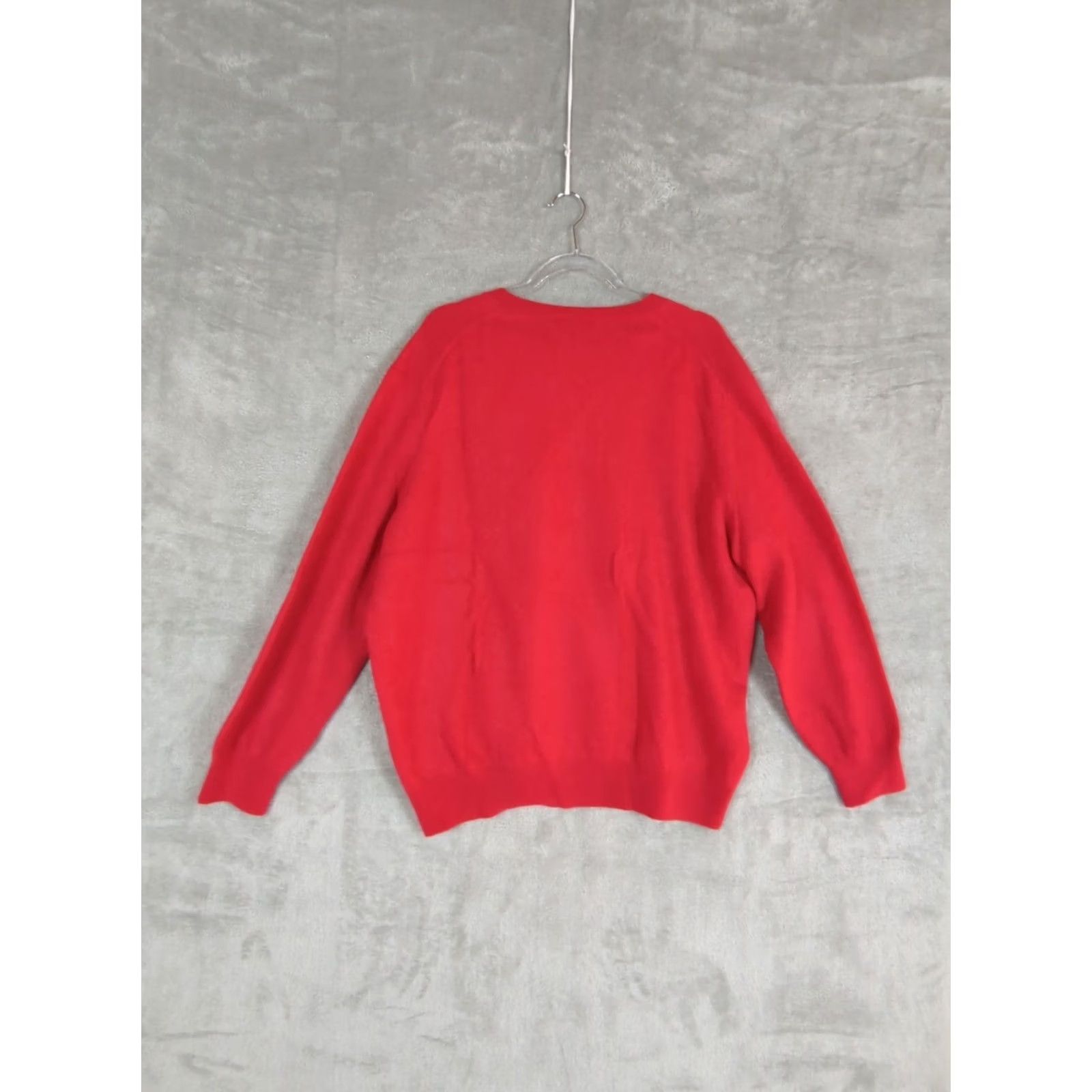Lands' End Lands' End 100% Cashmere V Neck Pullover Sweater Red 2XL Men’s Classic Timeless Holiday Preppy Boy? Size US XXL / EU 58 / 5 - 6 Thumbnail