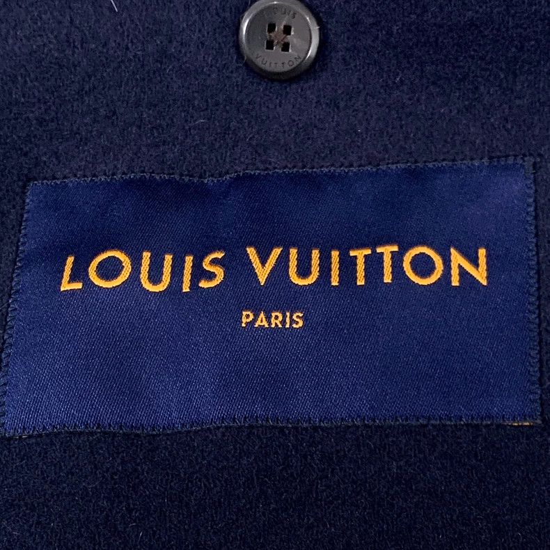 Louis Vuitton Louis Vuitton Dark Blue Wool Lapel Long Sleeve Jacket Size US S / EU 44-46 / 1 - 6 Thumbnail