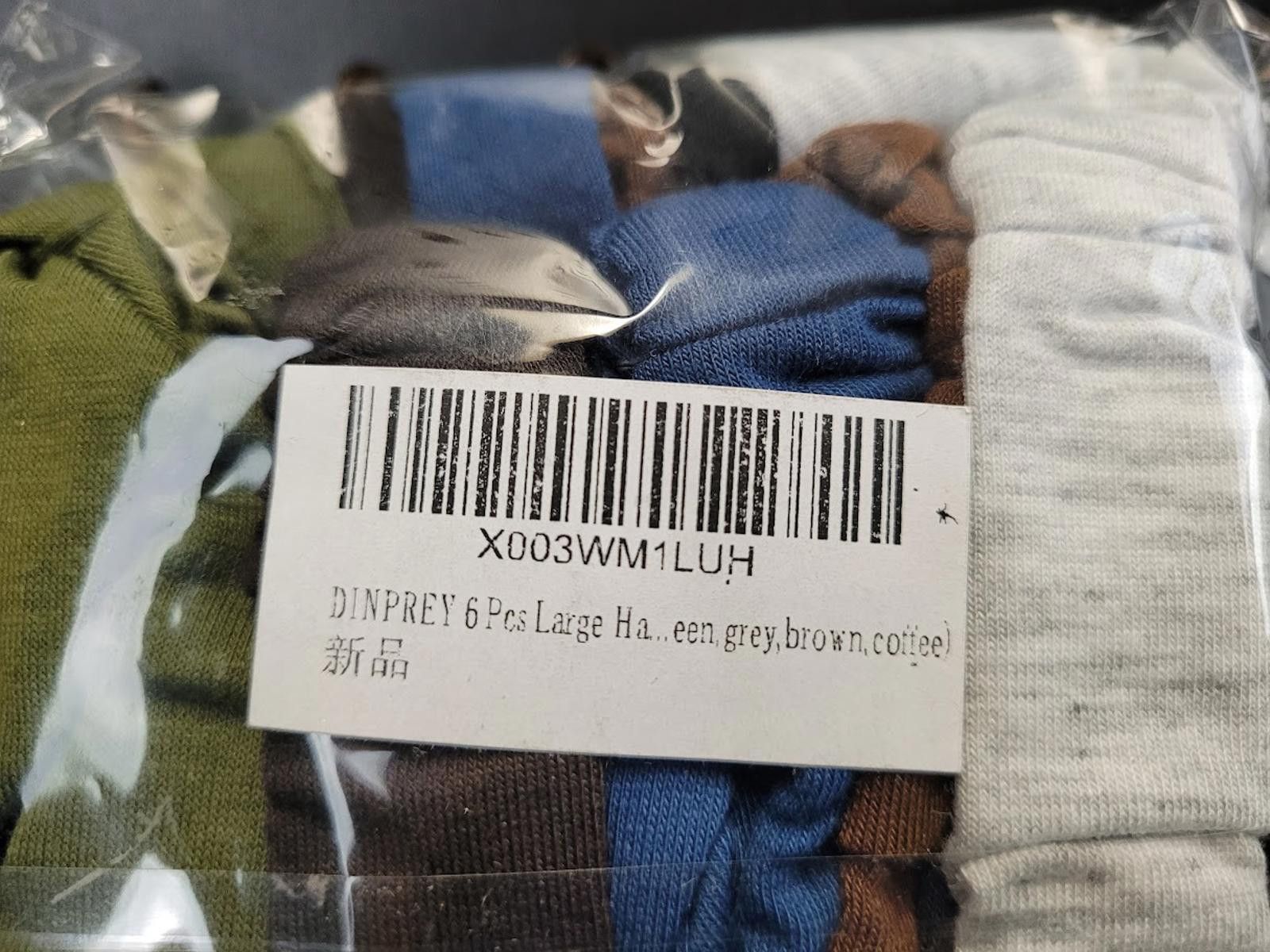 Other 6-piece set of large hair due RAGS from the brand DINPREY. Size ONE SIZE - 3 Thumbnail