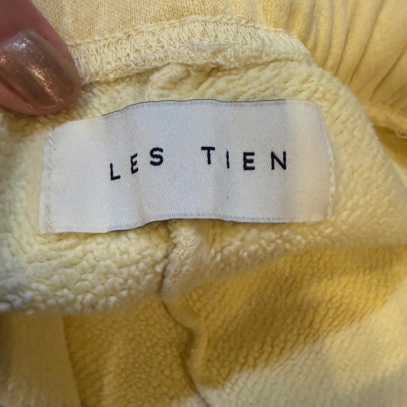 Les Tien Les Tien Heavyweight Classic Cream Sweatpants Sz XXS Size 25" / US 0 / IT 36 - 6 Thumbnail