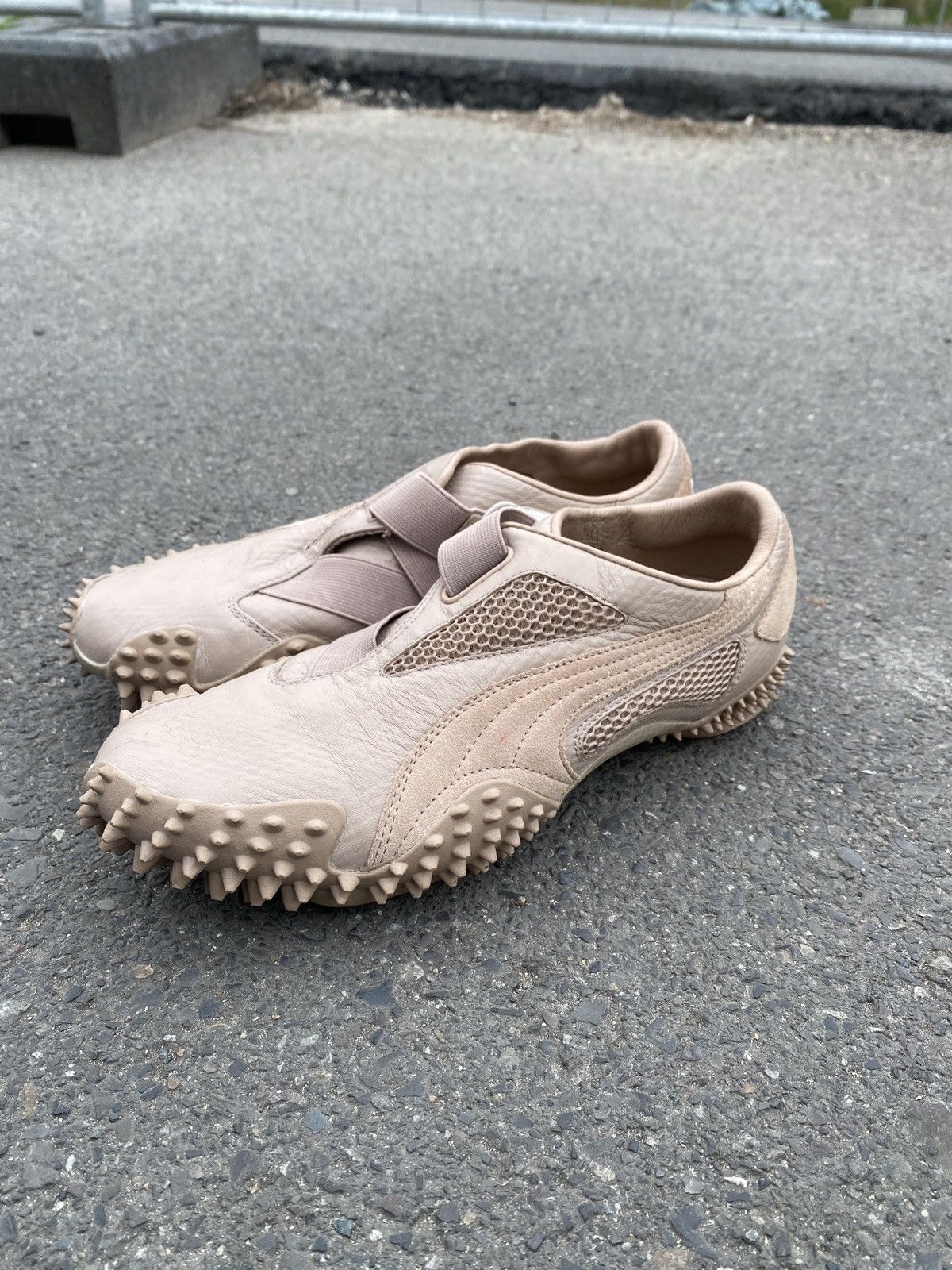 Puma × Vintage Puma mostro pale pink leather bubble sole trainers Size US 9 / IT 39 - 1 Thumbnail