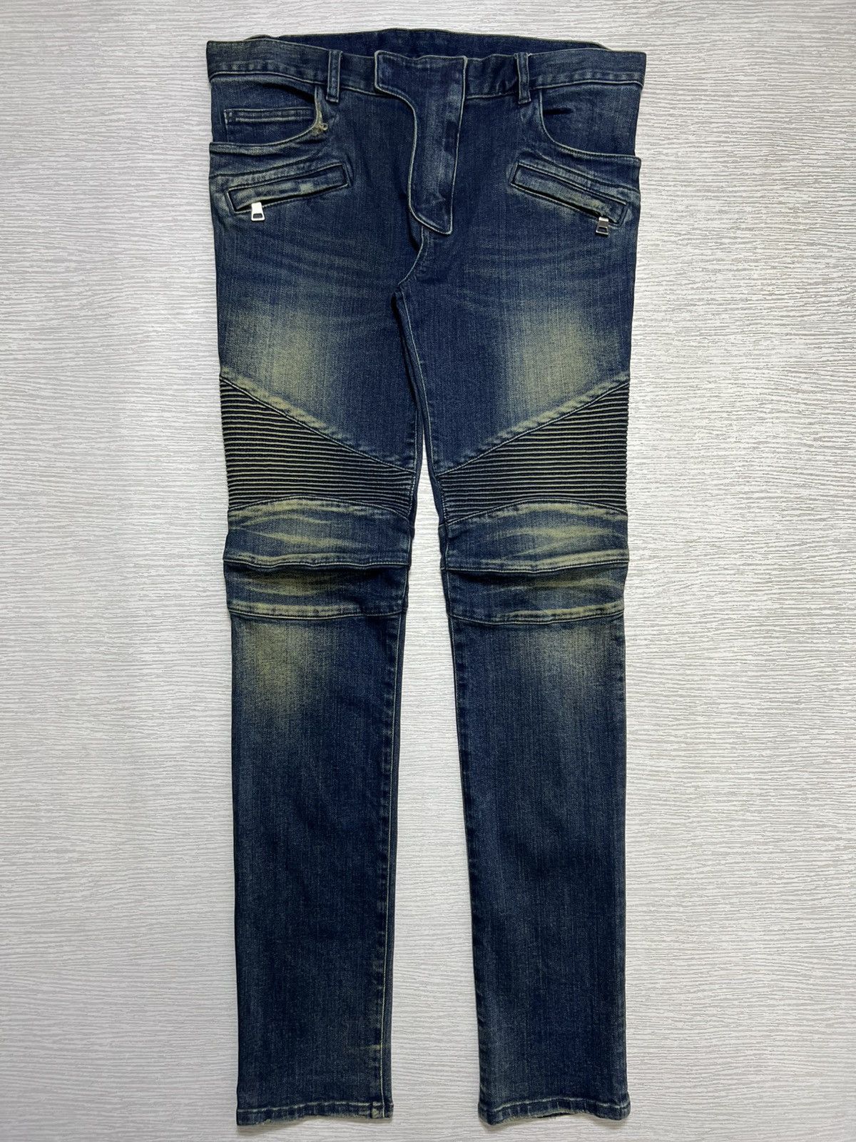 Balmain Balmain - Christophe Decarnin - Washed Biker Jeans Size US 30 / EU 46 - 1 Thumbnail