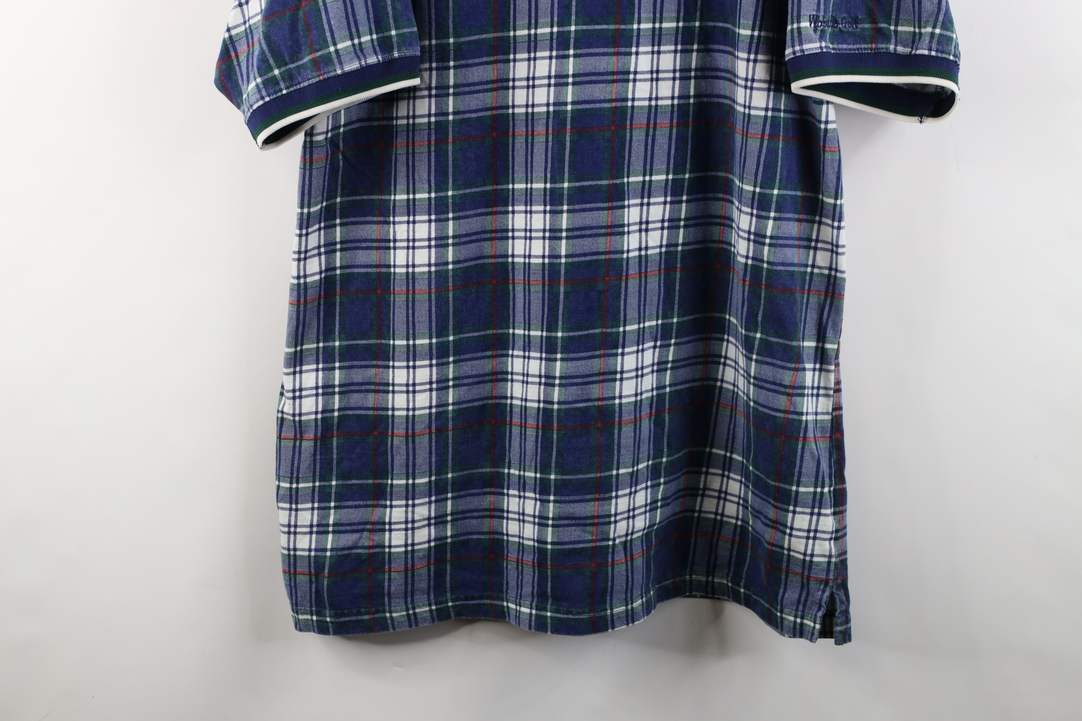 Vintage Vintage 90s Streetwear Fit Collared Golf Polo Shirt Plaid Size US XL / EU 56 / 4 - 3 Thumbnail