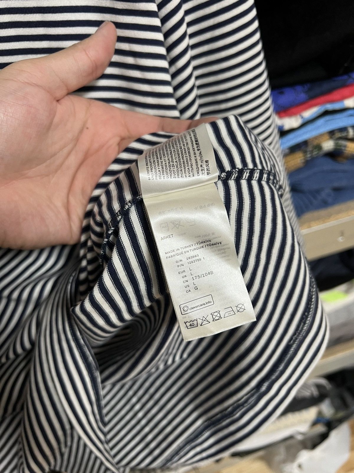 Arket Arket Long Sleeve T Shirt Striped Yarn Wide Sleeve Size L Size L / US 10 / IT 46 - 6 Thumbnail