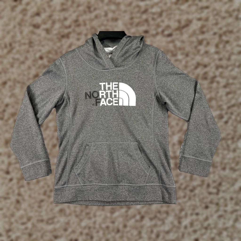 The North Face The North Face Hoodie Womens Medium Gray Logo 100% Polyester Pocket Sweatshirt Size M / US 6-8 / IT 42-44 - 1 Thumbnail