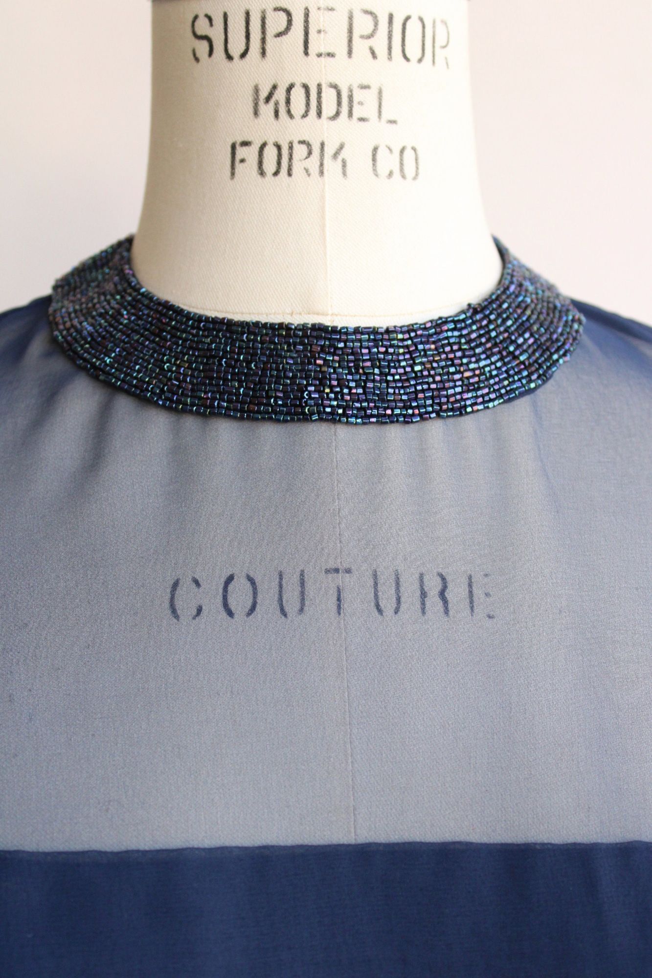 Vintage Vintage 1960s Dress, Victoria Royal Ltd. Navy Blue Cocktail Size M / US 6-8 / IT 42-44 - 4 Thumbnail