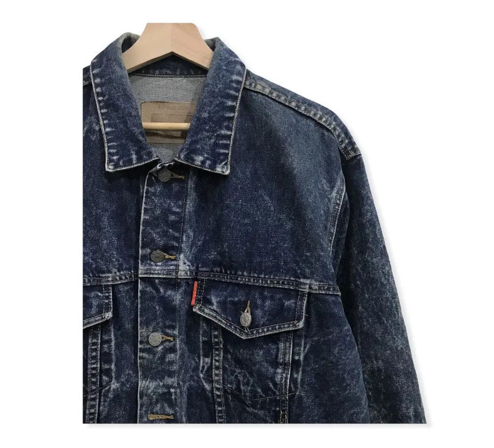 Japanese Brand Japanese Brand Classic Big Lizard Acid Wash Trucker Jacket Size US XL / EU 56 / 4 - 4 Thumbnail