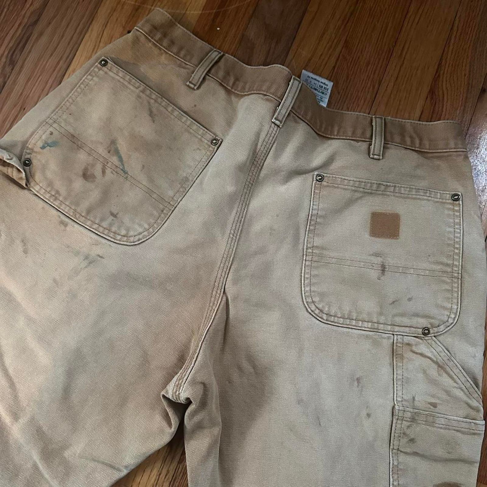 Carhartt Carhartt Double Knee Jeans B136 BRN Distressed size 34x32 Size US 34 / EU 50 - 3 Thumbnail