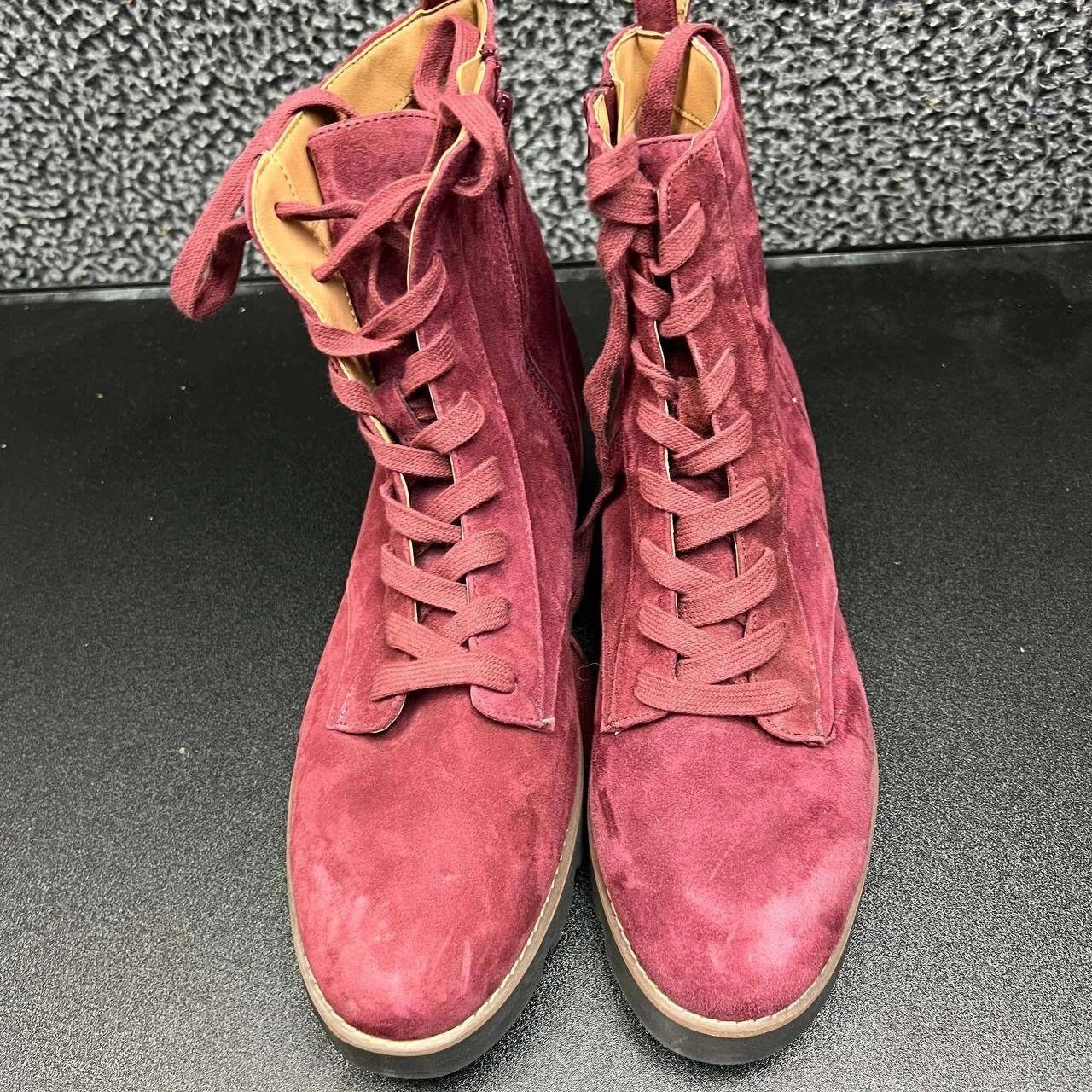 Vionic Vionic Lani Suede Ankle Boots 11 Weather Resistant Lace Up Size US 11 / IT 41 - 2 Thumbnail
