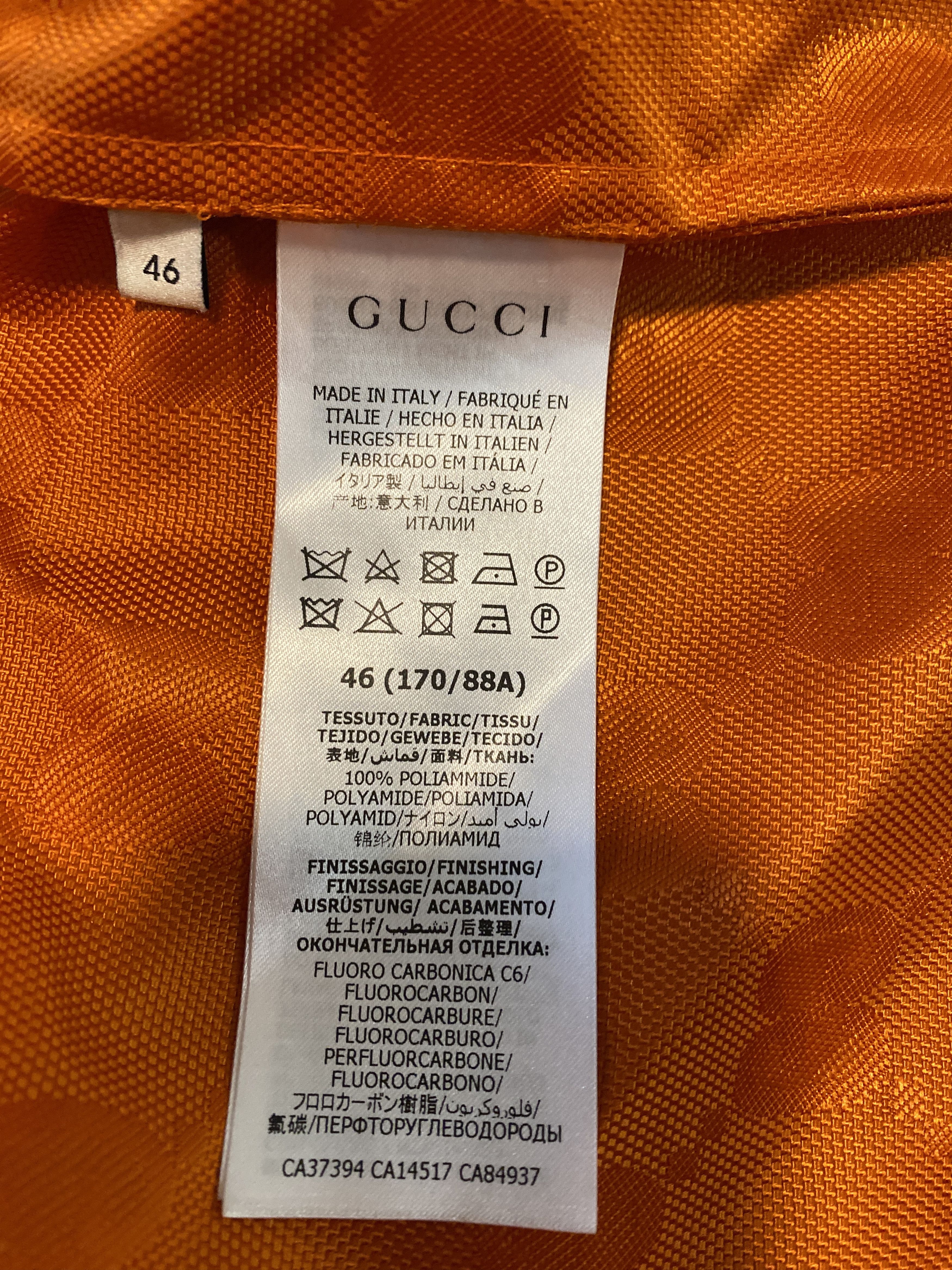 Gucci Gucci Off The Gr Orange Jacket – Size 46 Size US S / EU 44-46 / 1 - 5 Thumbnail
