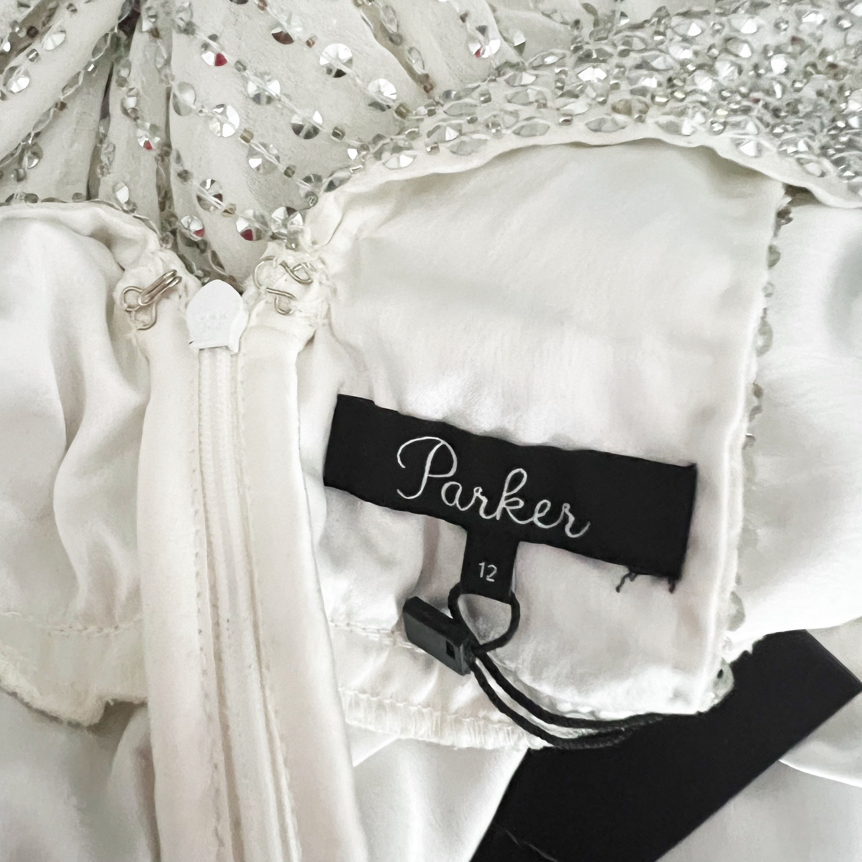 Parker NEW Parker Lita Halter Keyhole Sequin Size XL / US 12-14 / IT 48-50 - 2 Thumbnail