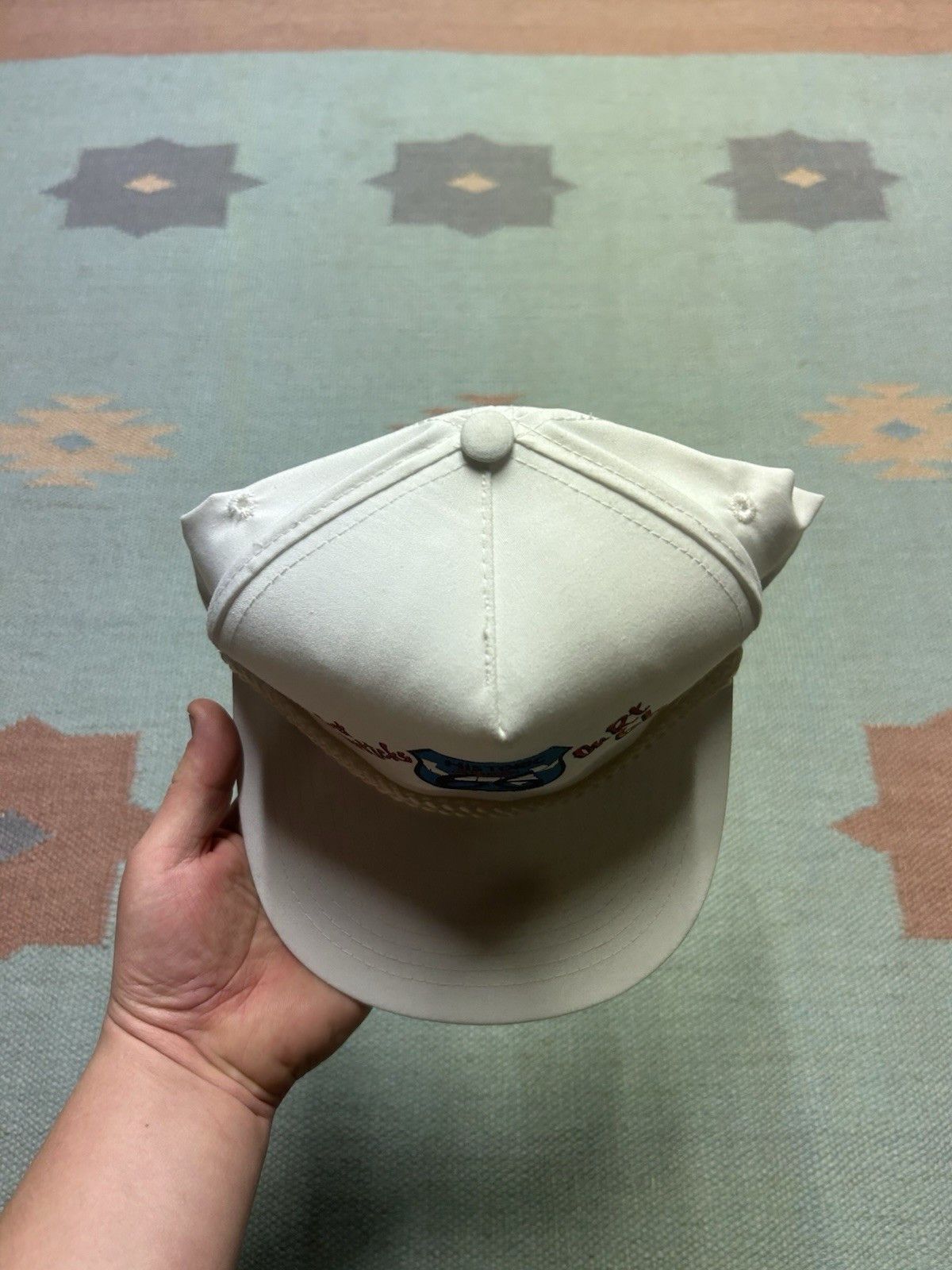 Vintage Vintage 90s strapback hat get your kicks on Route 66 white Size ONE SIZE - 3 Thumbnail