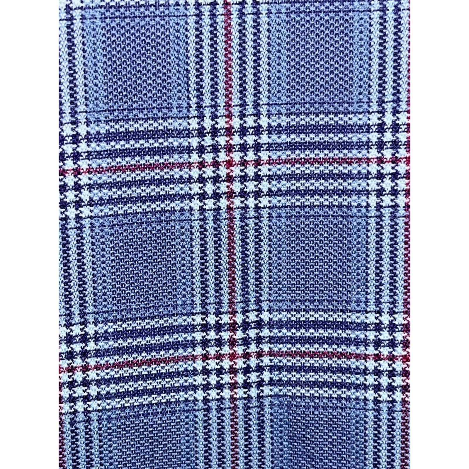 David Donahue David Donahue Dobby Fine Check Dress Shirt Navy Blue Men's M Size US M / EU 48-50 / 2 - 7 Thumbnail