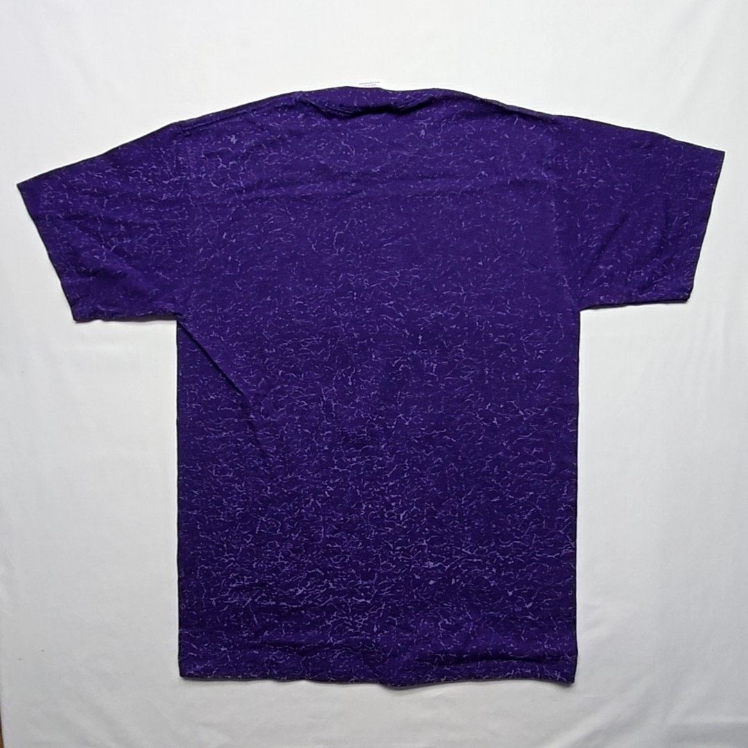 Jerzees Vintage Montana Floral Shirt Purple Flower Nature M AOP Tee Size M / US 6-8 / IT 42-44 - 5 Thumbnail