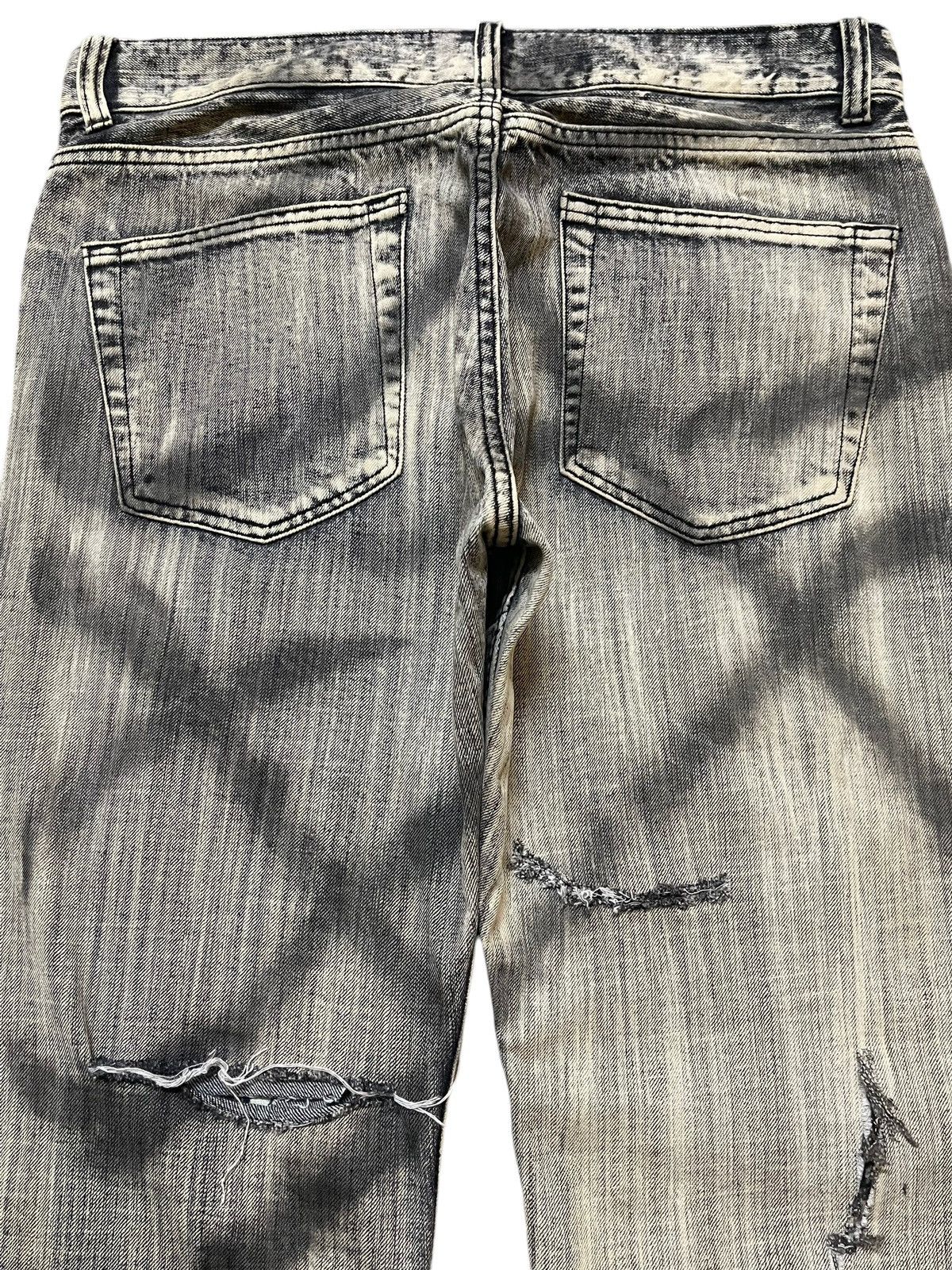 If Six Was Nine Vintage Japanese Brand Punk Skull Distressed Wide Leg Jeans Size US 34 / EU 50 - 5 Thumbnail