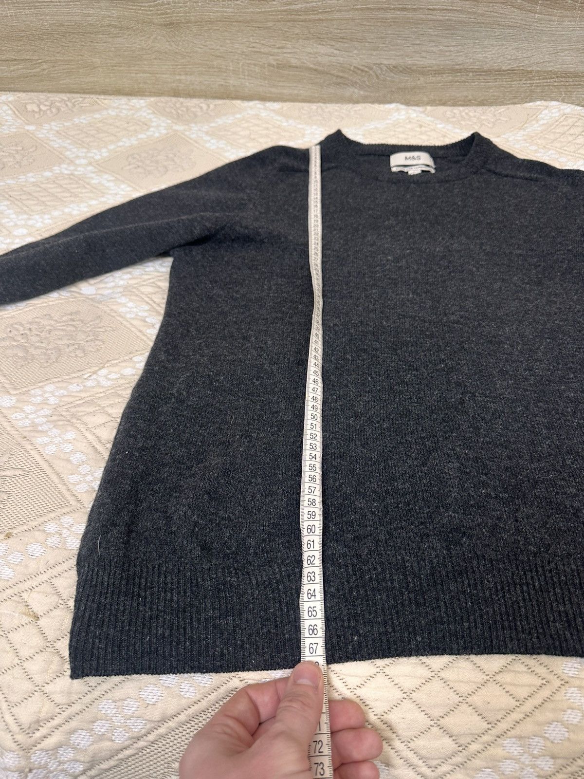 Marks & Spencer 🔥 Marks & Spencer Extra Fine Lambswool Sweater Pullover Men Size US L / EU 52-54 / 3 - 8 Thumbnail