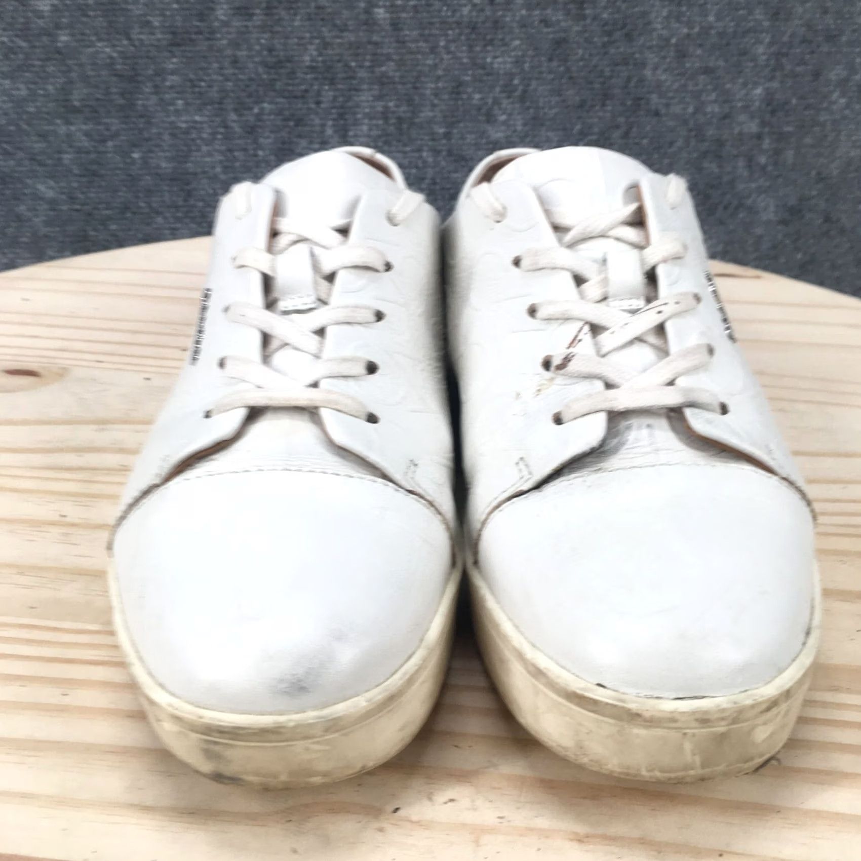 Calvin Klein Calvin Klein Shoes Womens 8.5 Imilia Low Top Lace Up Sneakers White Faux Leather Sneaker Casual Womens Size M / US 6-8 / IT 42-44 - 7 Thumbnail