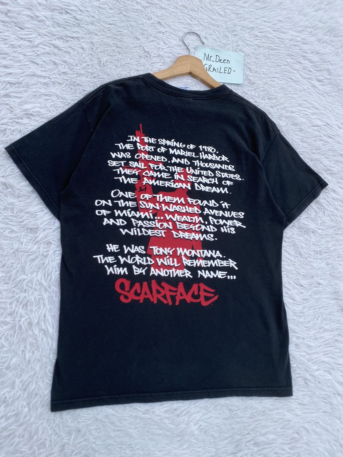 Vintage Rare Vintage Scarface “The American Dream” Tshirt Size US M / EU 48-50 / 2 - 1 Thumbnail