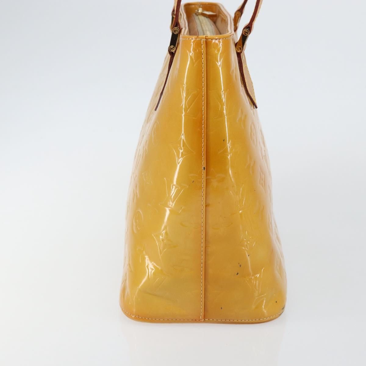Louis Vuitton LOUIS VUITTON Monogram Vernis Houston Hand Bag Beige M91004 Size ONE SIZE - 5 Thumbnail