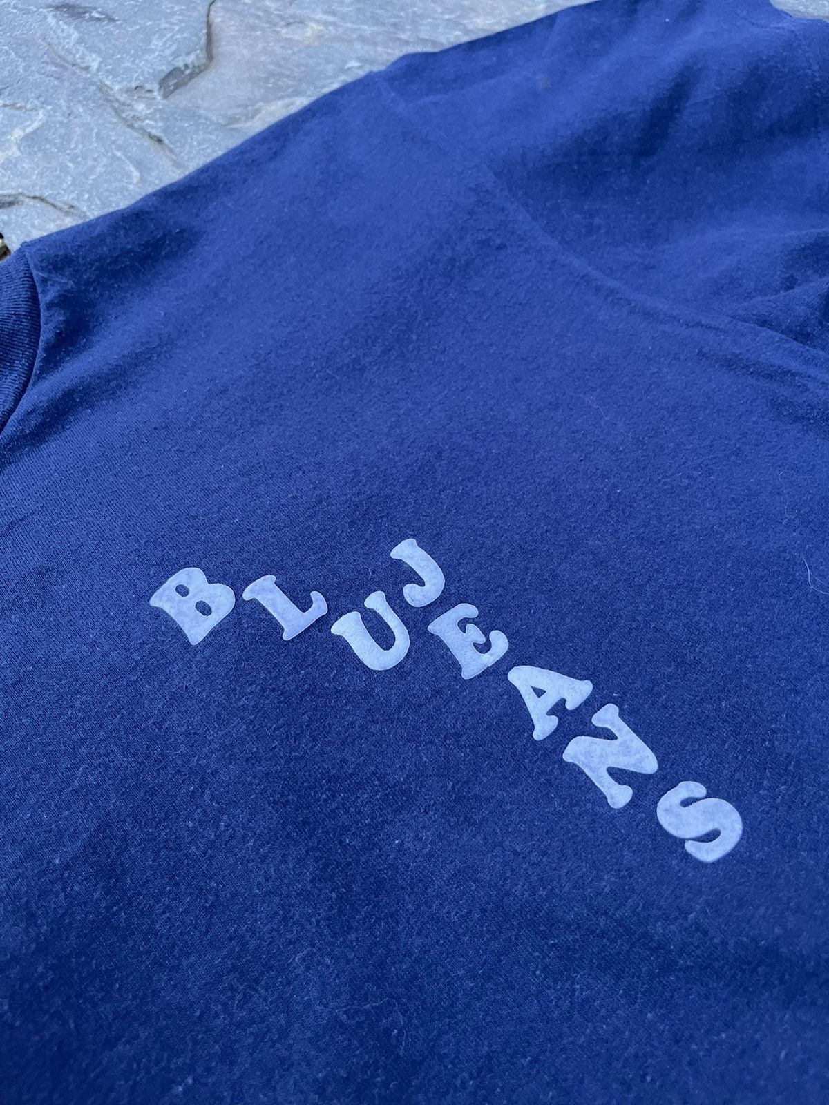 Hanes × Vintage Hanes 90s navy cotton basic tee t-shirt connected blue jeans Size US L / EU 52-54 / 3 - 9 Thumbnail