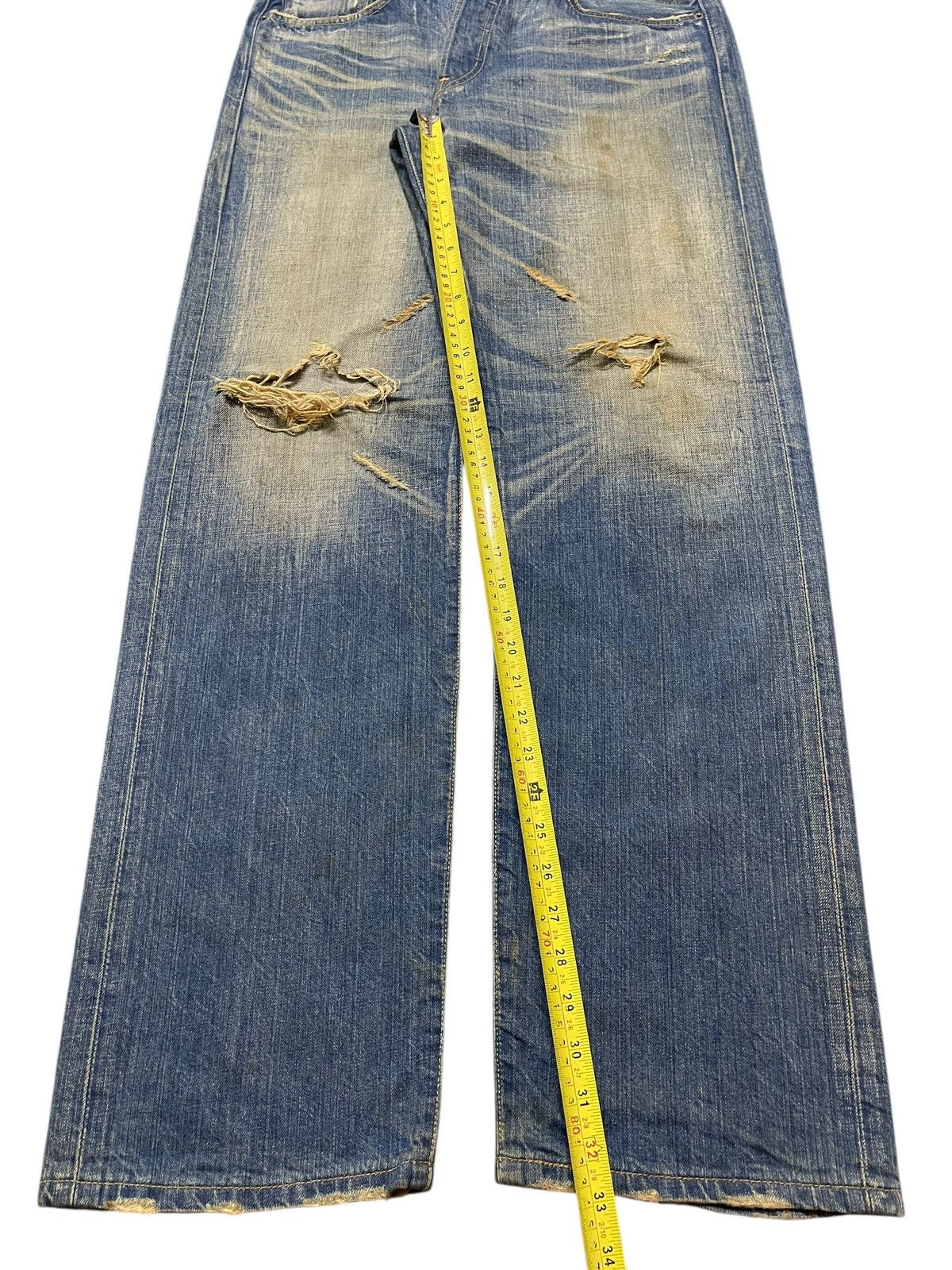 Levi's Vintage 90s Levis 501 Mud Wash Distressed Style Baggy Jeans Size US 34 / EU 50 - 14 Thumbnail