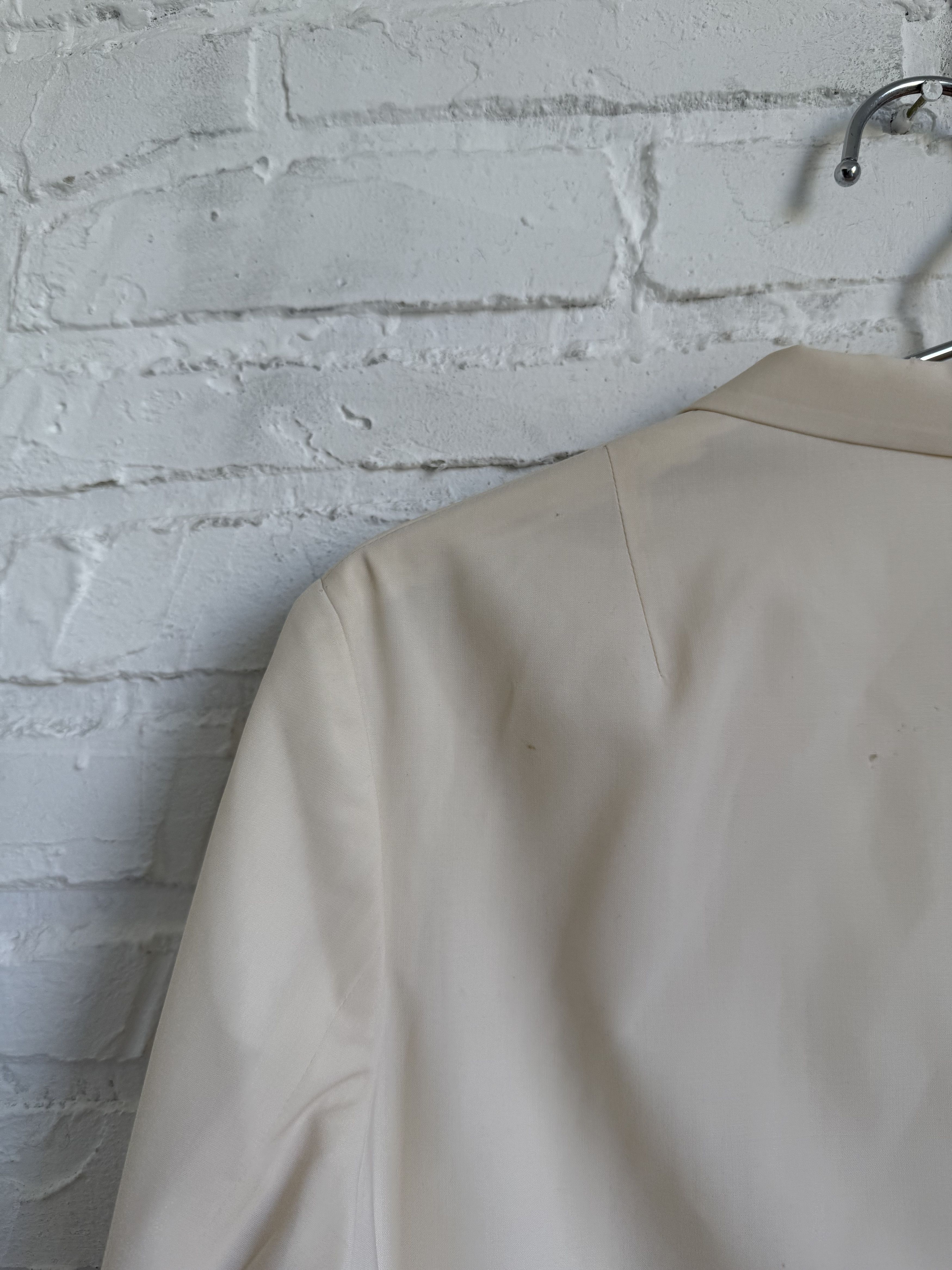Jil Sander Jil Sander long wool blazer cream white Size S / US 4 / IT 40 - 11 Thumbnail