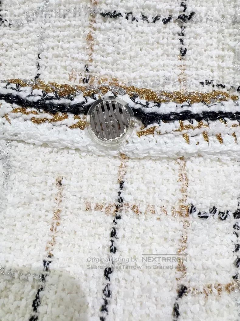 Chanel Chanel White current jacket Size XXS / US 00 / IT 34 - 2 Thumbnail