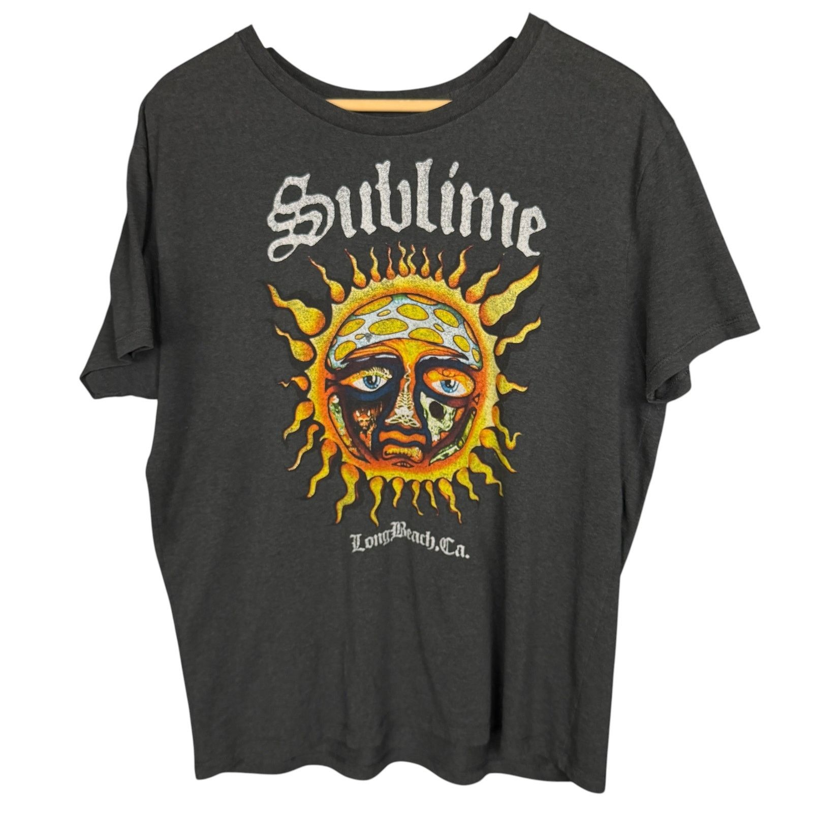 Sublime Sublime Graphic T Shirt Women's Large Gray Sun Long Beach Size L / US 10 / IT 46 - 7 Thumbnail