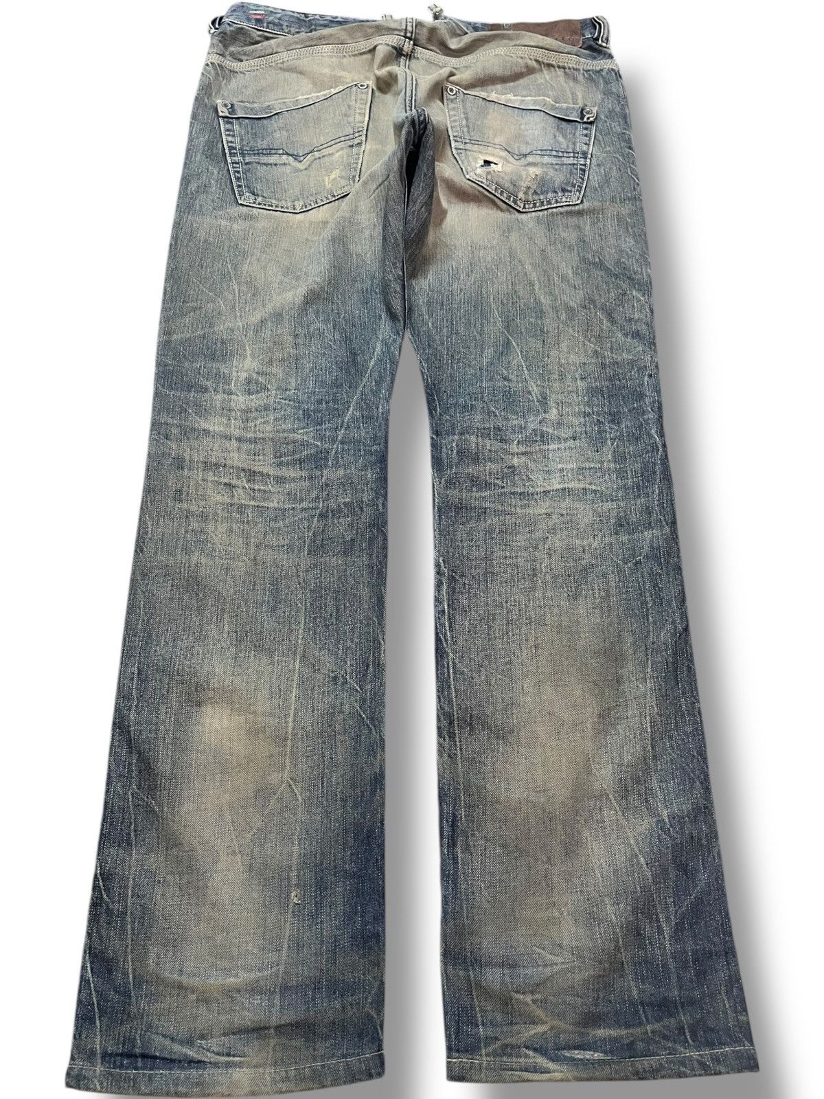 Diesel Vintage Diesel Krooley Mudwash Distressed Denim Size US 35 - 5 Thumbnail