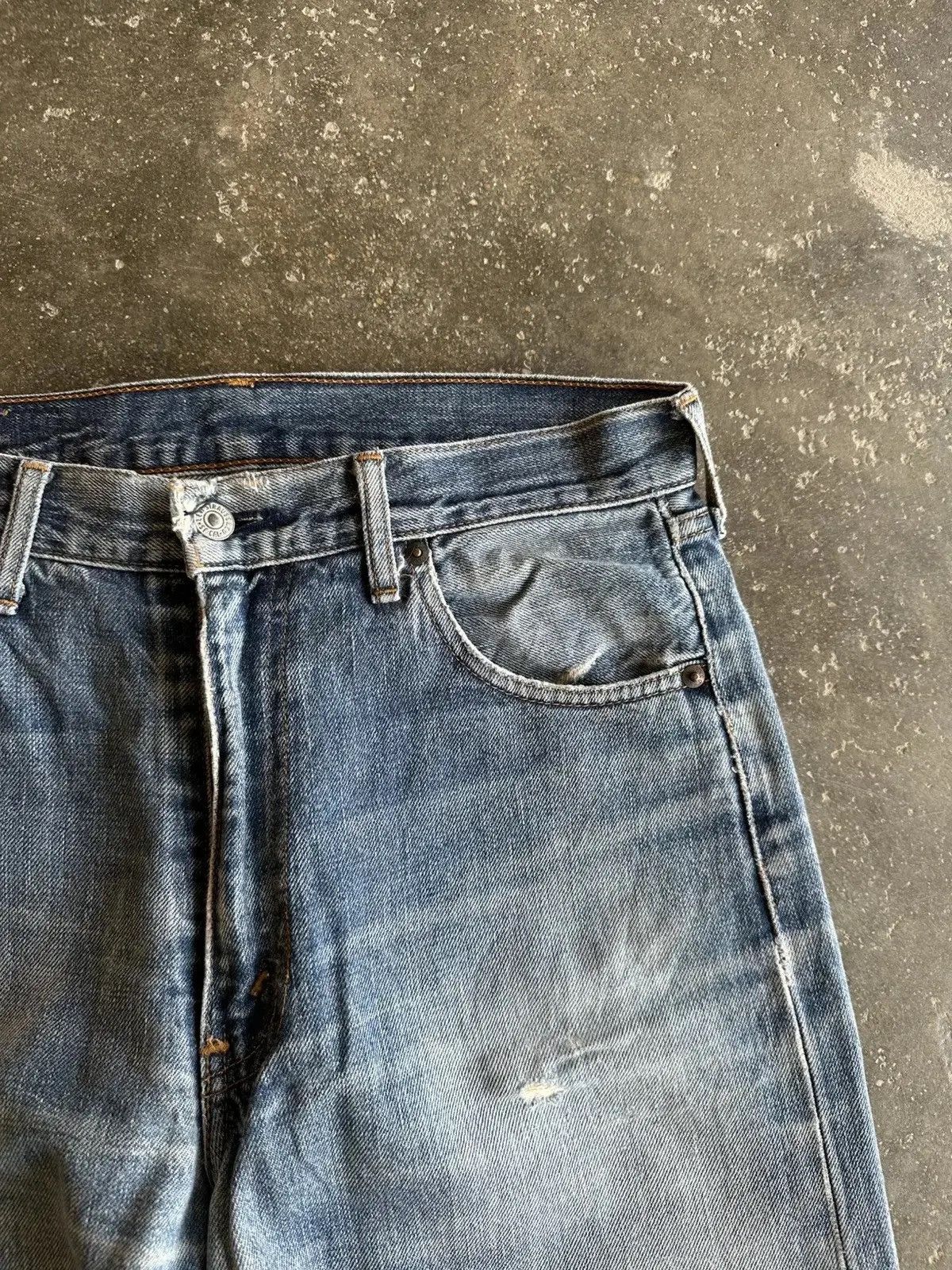 Levi's REDLINE 90’s Vintage Levi’s 502 Distressed Denim Pants Size US 30 / EU 46 - 6 Thumbnail