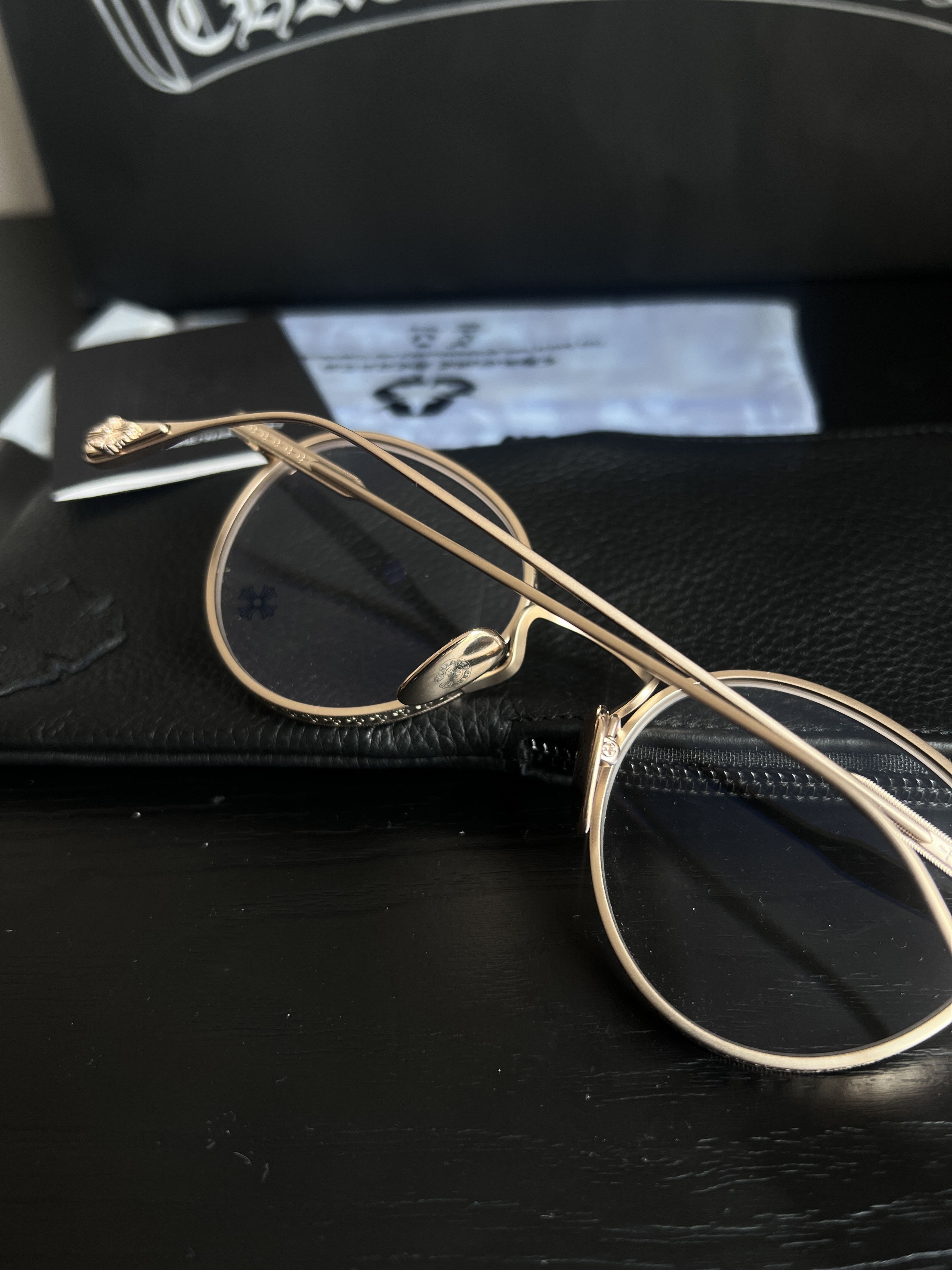 Chrome Hearts Chrome Hearts THICK GOLD PLATED GLASSES Size ONE SIZE - 8 Thumbnail