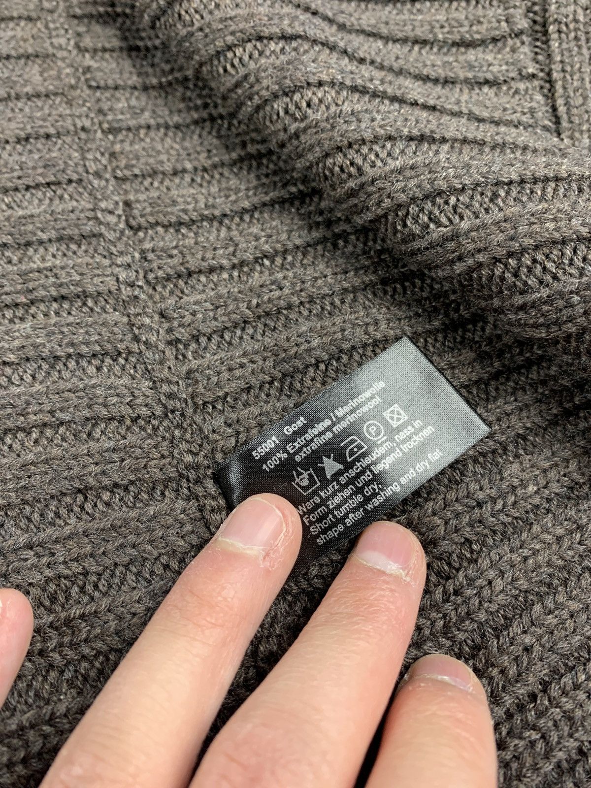 Annette Gortz Vintage Annette Gortz Merino Wool Open Cardigan Knitted Size L / US 10 / IT 46 - 7 Thumbnail