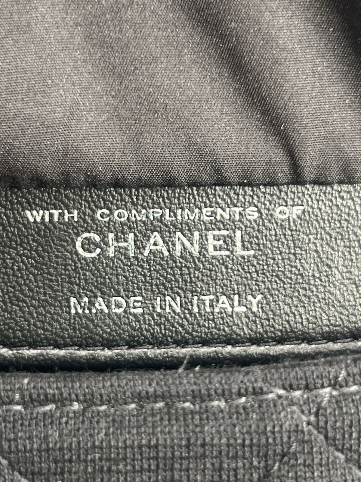 Chanel Chanel Quilted Fabric Foldable Tote Chain Strap Bag Size ONE SIZE - 16 Thumbnail