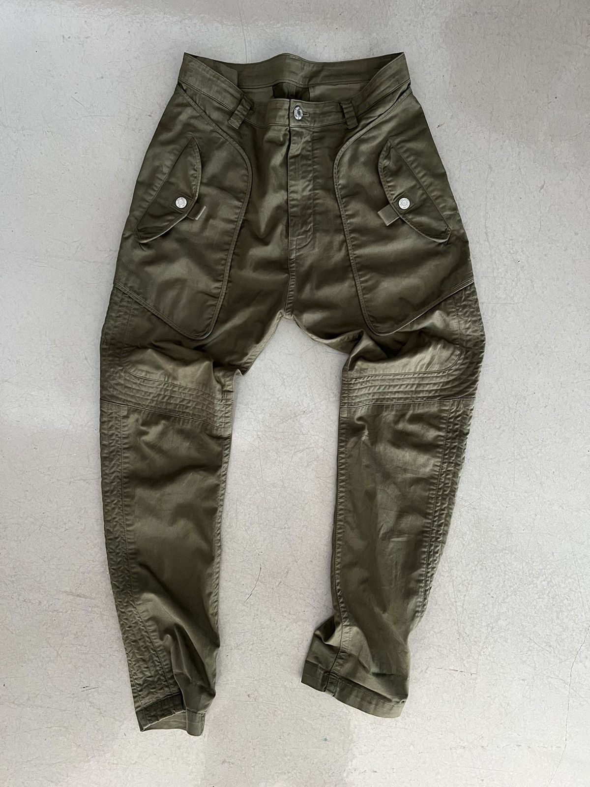 image of Helmut Lang Helmet Lang Green Cargo Pants, Men's (Size 28)