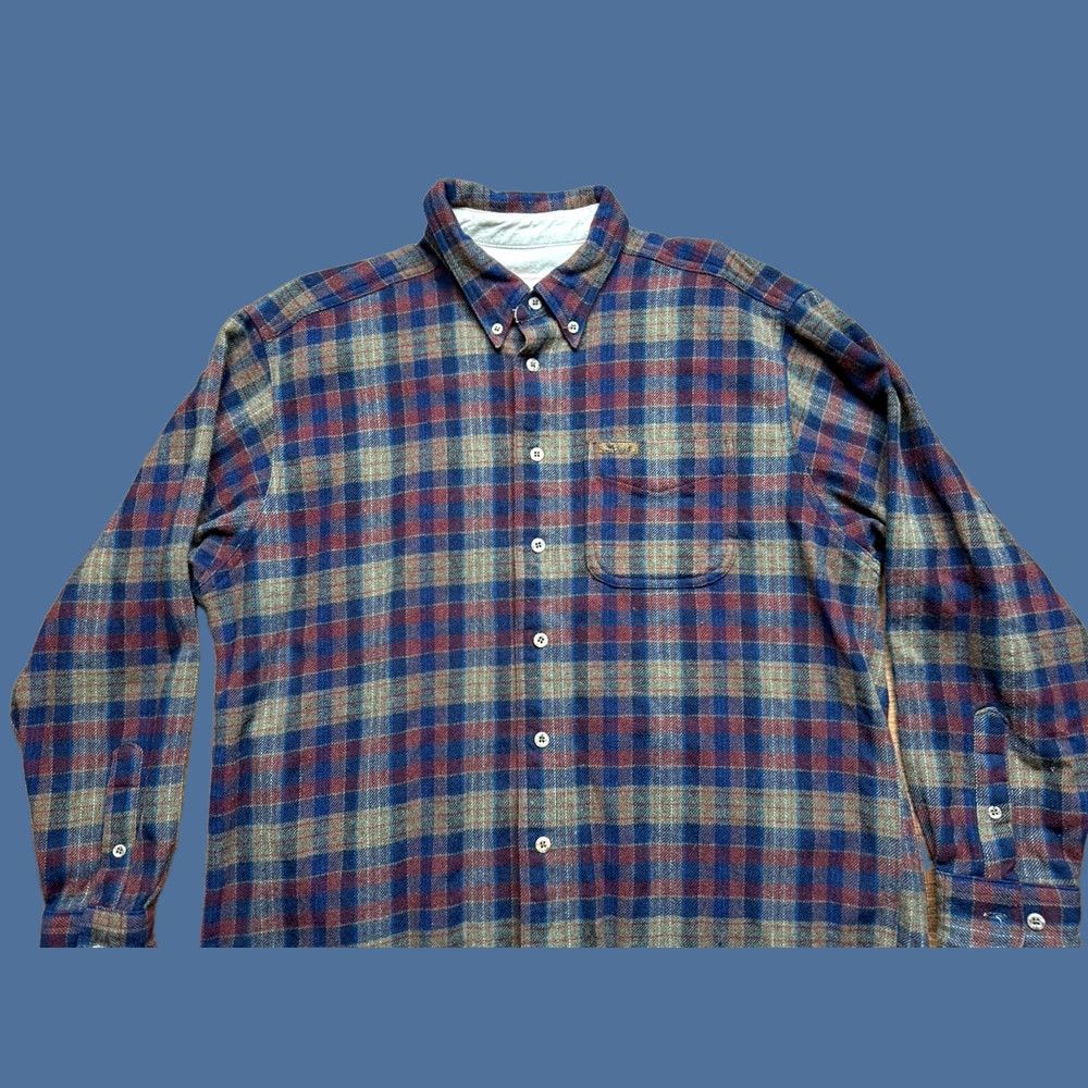 Vintage VINTAGE Woolrich Men's XL Plaid Wool Shirt Jacket Brown Outdoor Woolrich Shirt Jacket XL Mens Plaid Outdoor Size US XL / EU 56 / 4 - 1 Thumbnail