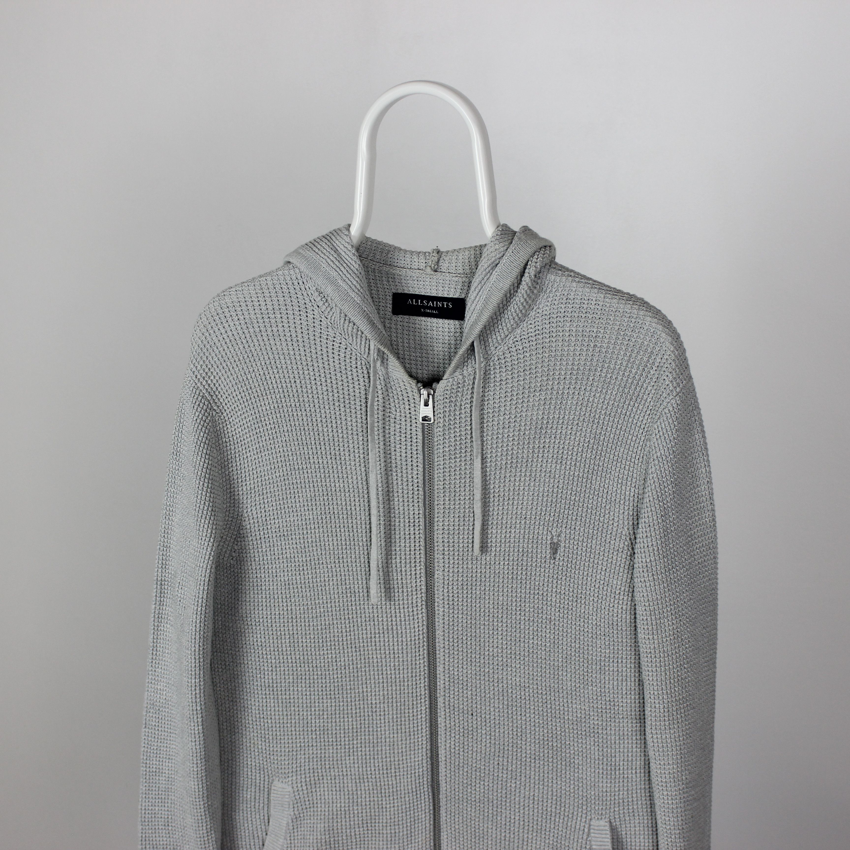allsaints trias Hoody vintage men hoodie XS gray